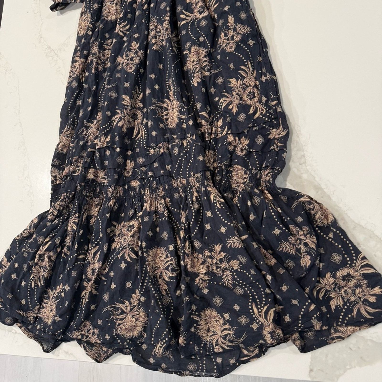 Free People Free People Golden Hour Smocked Bodice Maxi Dress Womens XS Size XS / US 0-2 / IT 36-38 - 6 Thumbnail