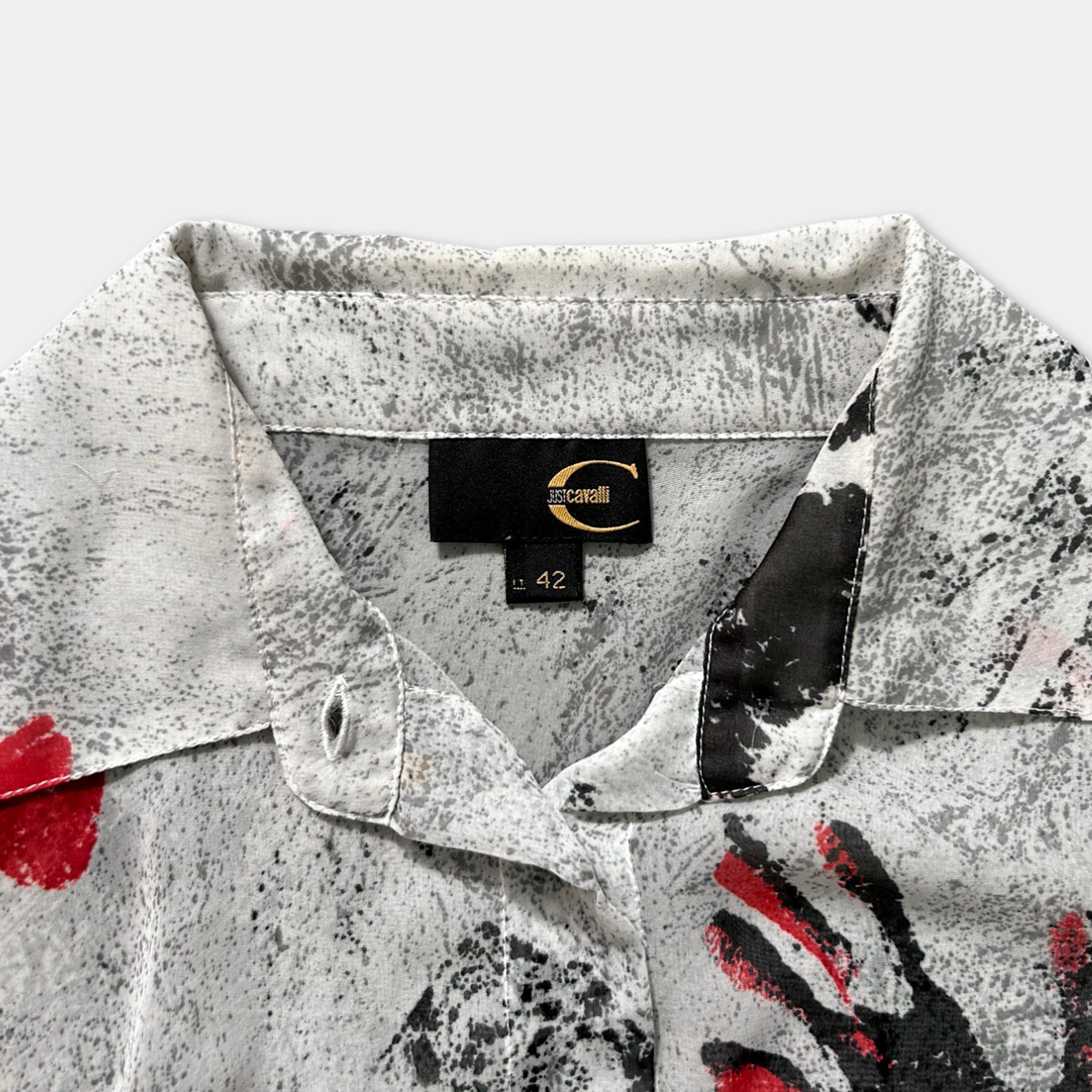 Just Cavalli Just Cavalli Elongated Mesh Hands Shirt Size US M / EU 48-50 / 2 - 4 Thumbnail
