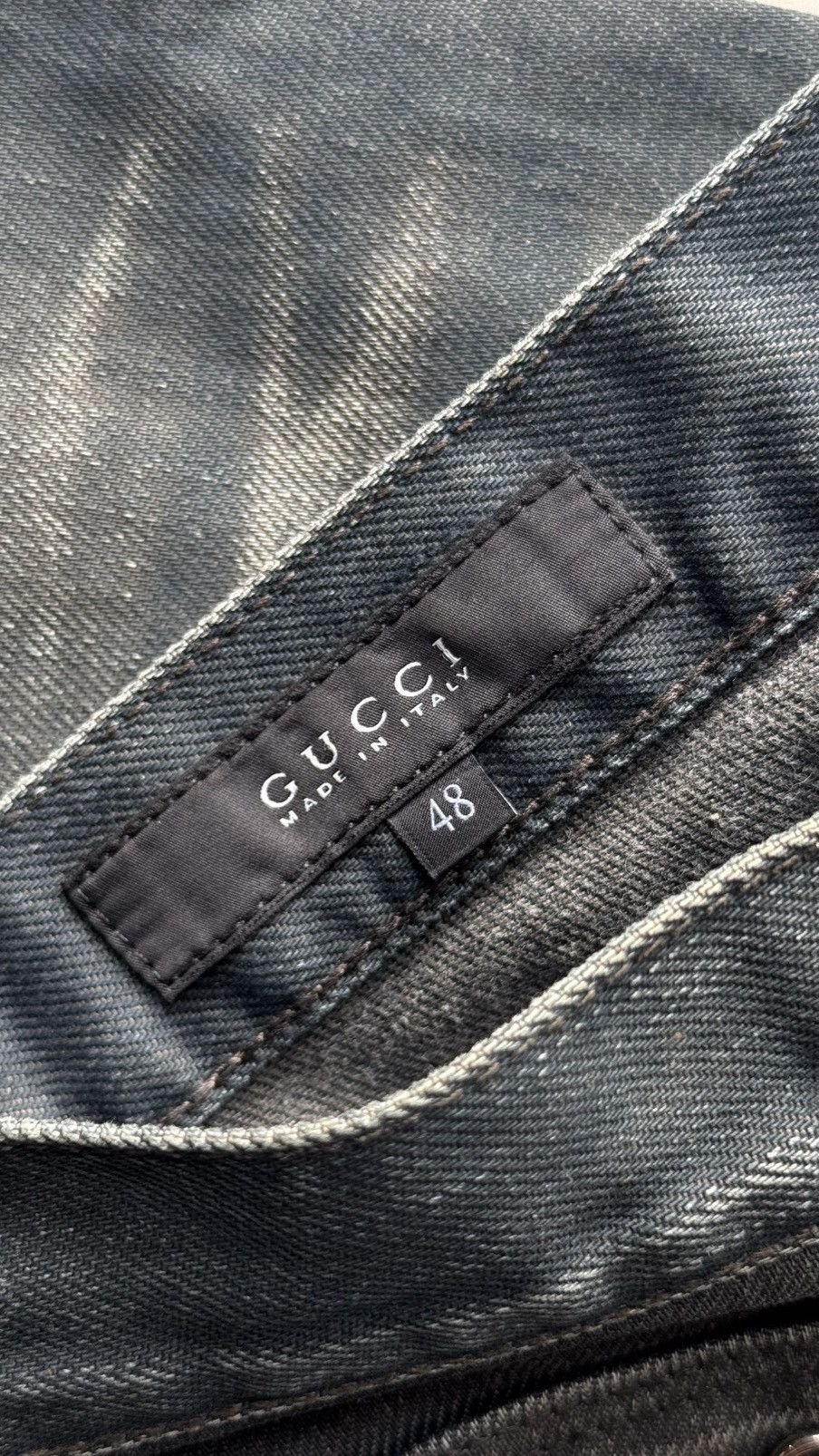 Gucci Gucci | Tomford | Horsebit | Vintage Wash Denim Size US 34 / EU 50 - 16 Thumbnail