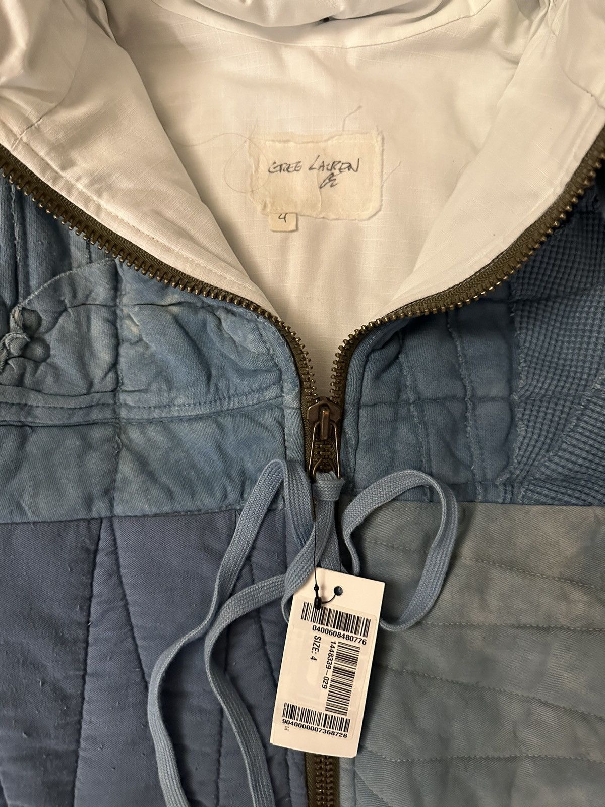 Greg Lauren $2,875 Indigo Scrapwork Retro Puffy - Size 4 Size US XL / EU 56 / 4 - 4 Thumbnail
