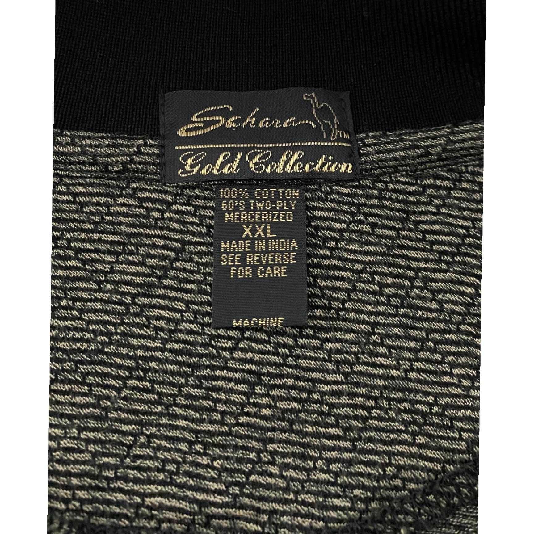 Vintage Sahara Gold Collection Polo Shirt Mens 2XL Cotton Gray Stripe Short Sleeve Collared Button Size US XXL / EU 58 / 5 - 4 Thumbnail