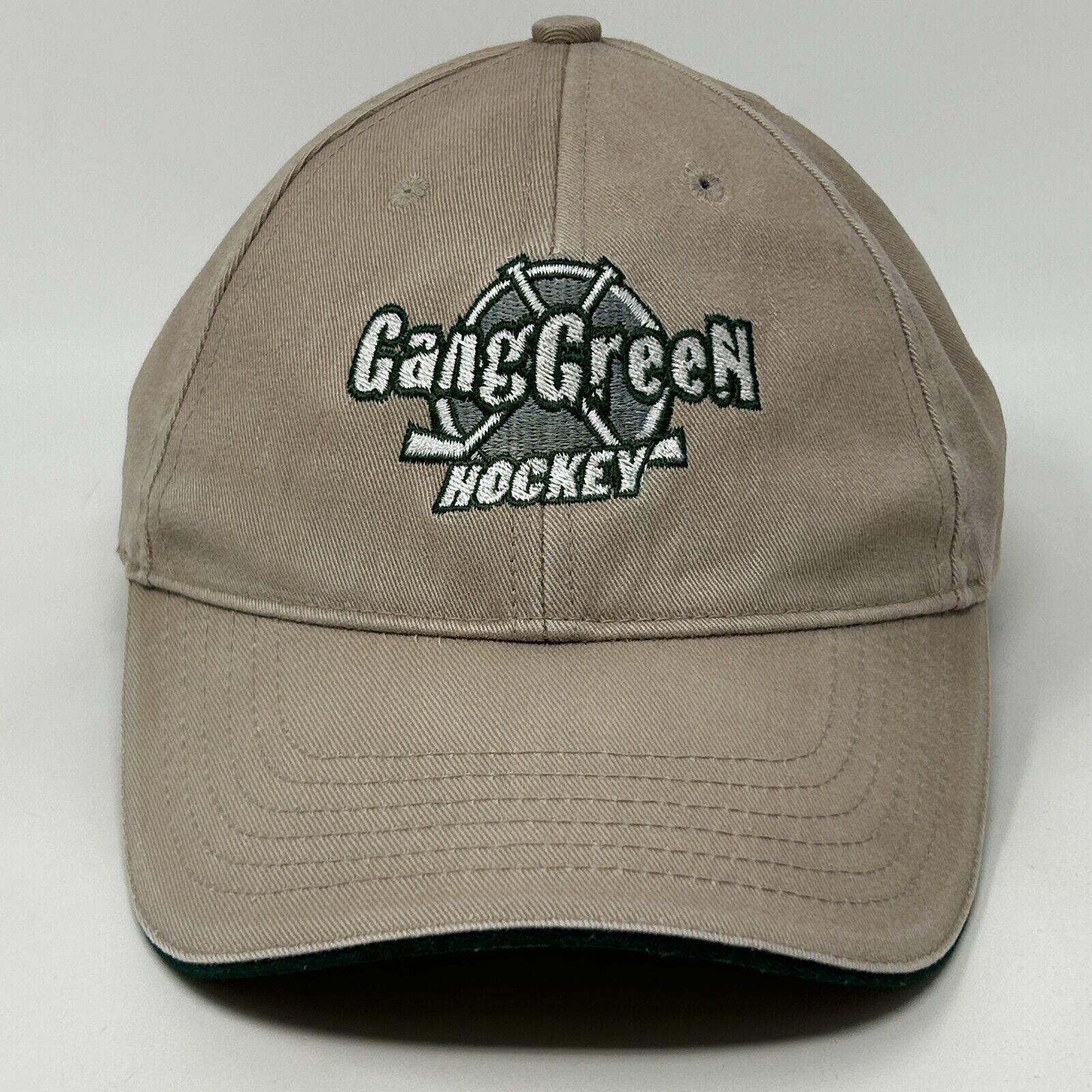 Vintage Vintage 90s Gang Green Hockey Hat Baseball Cap Hockey Beige Size ONE SIZE - 1 Thumbnail