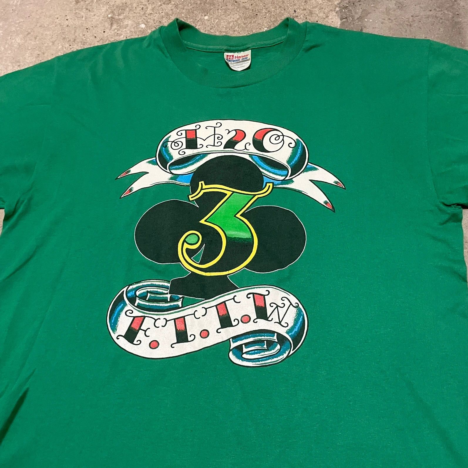 Vintage Vintage 90s NYHC Hardcore Punk Band H2O Size US L / EU 52-54 / 3 - 3 Thumbnail