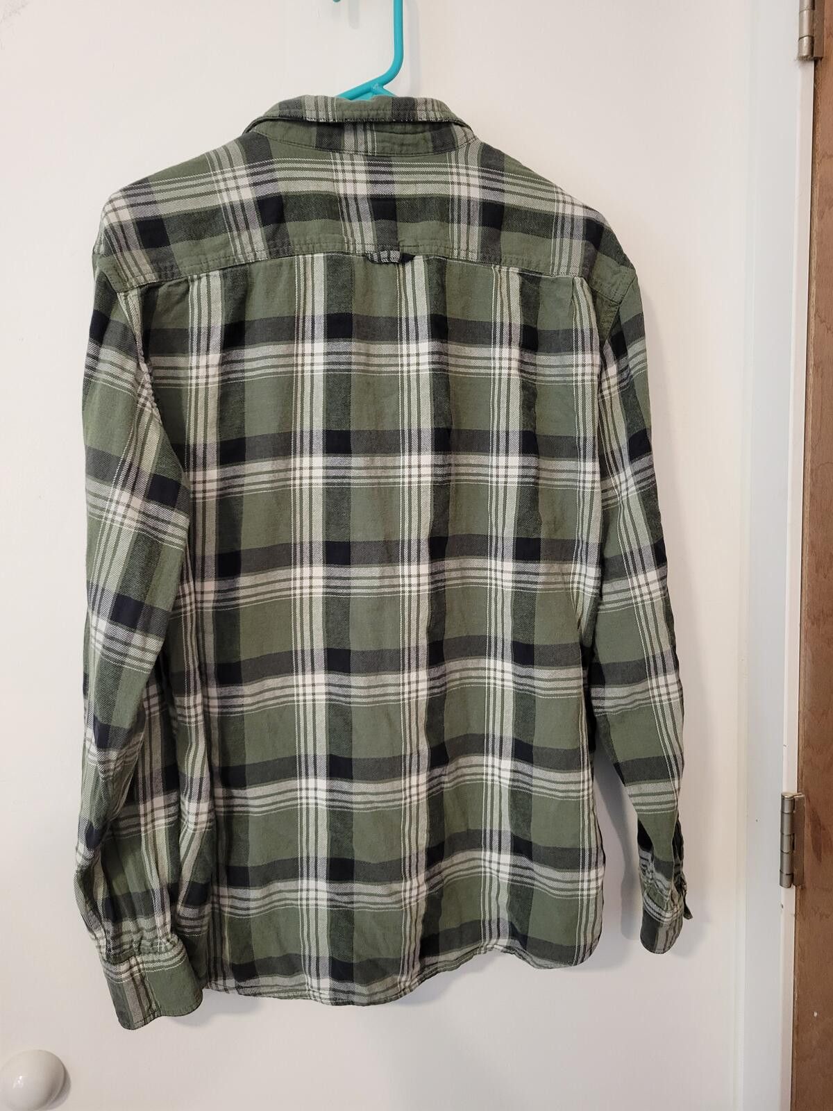 Old Navy Old Navy Green Plaid Button-Up Shirt Large Size L / US 10 / IT 46 - 4 Thumbnail