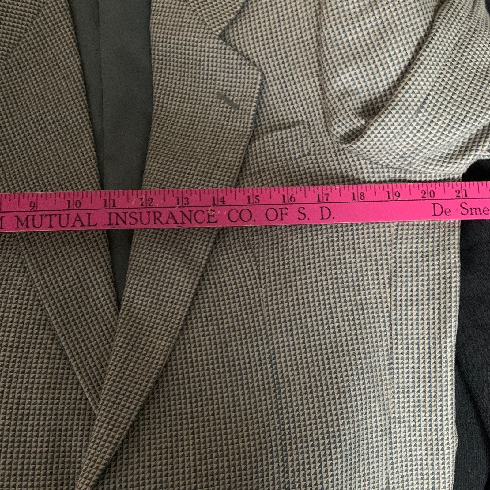 Pierre Balmain PIERRE BALMAIN Paris Mens Blazer Jacket Sz 42 Micro Plaid Ch Size 42R - 15 Thumbnail