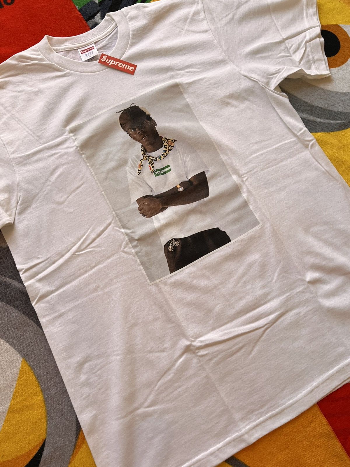 Supreme L Supreme Tyler the Creator Photo Tee White t-shirt rap merc Size US L / EU 52-54 / 3 - 12 Thumbnail