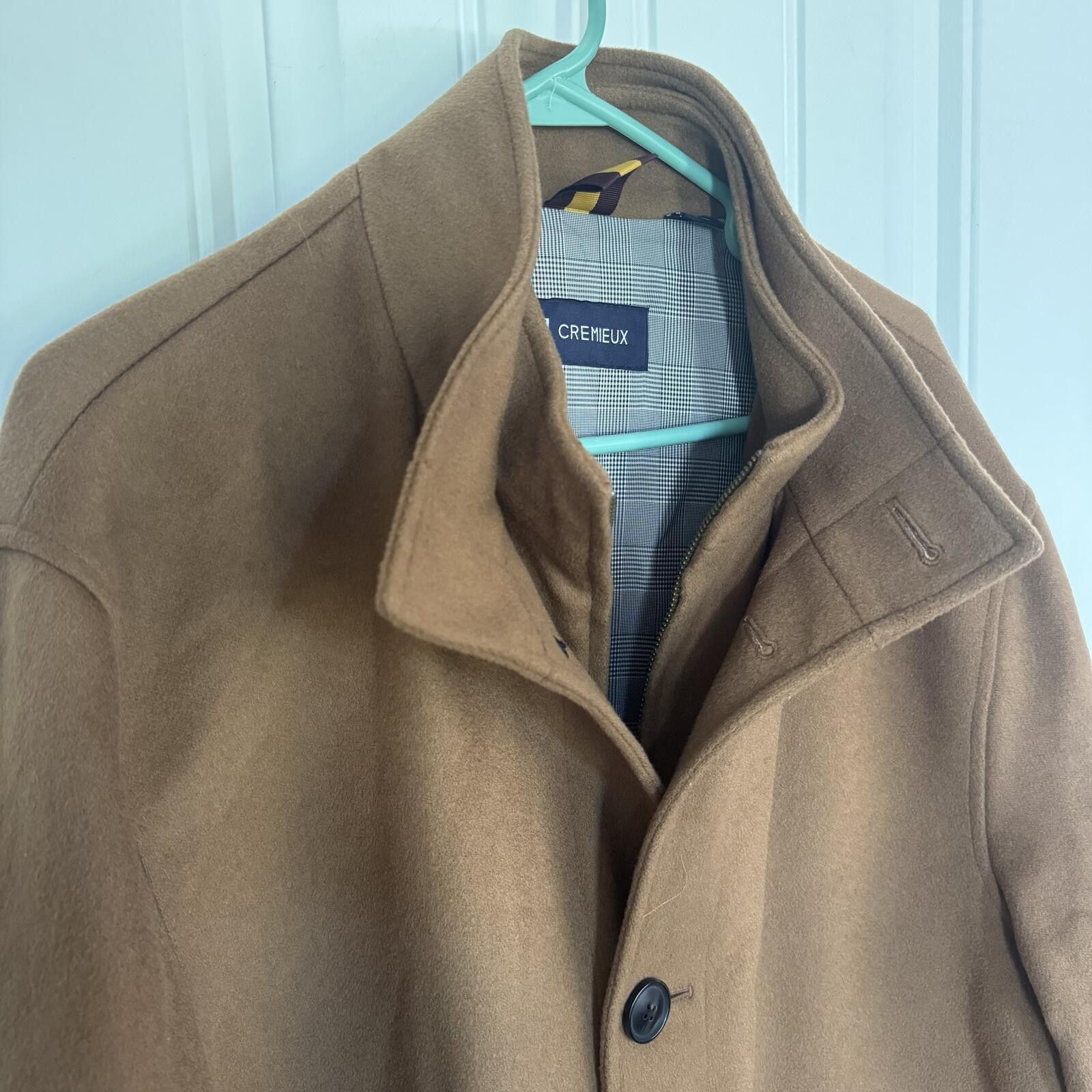 Cremieux Cremieux Men's Brown Wool Blend Coat XL Size US XL / EU 56 / 4 - 4 Thumbnail