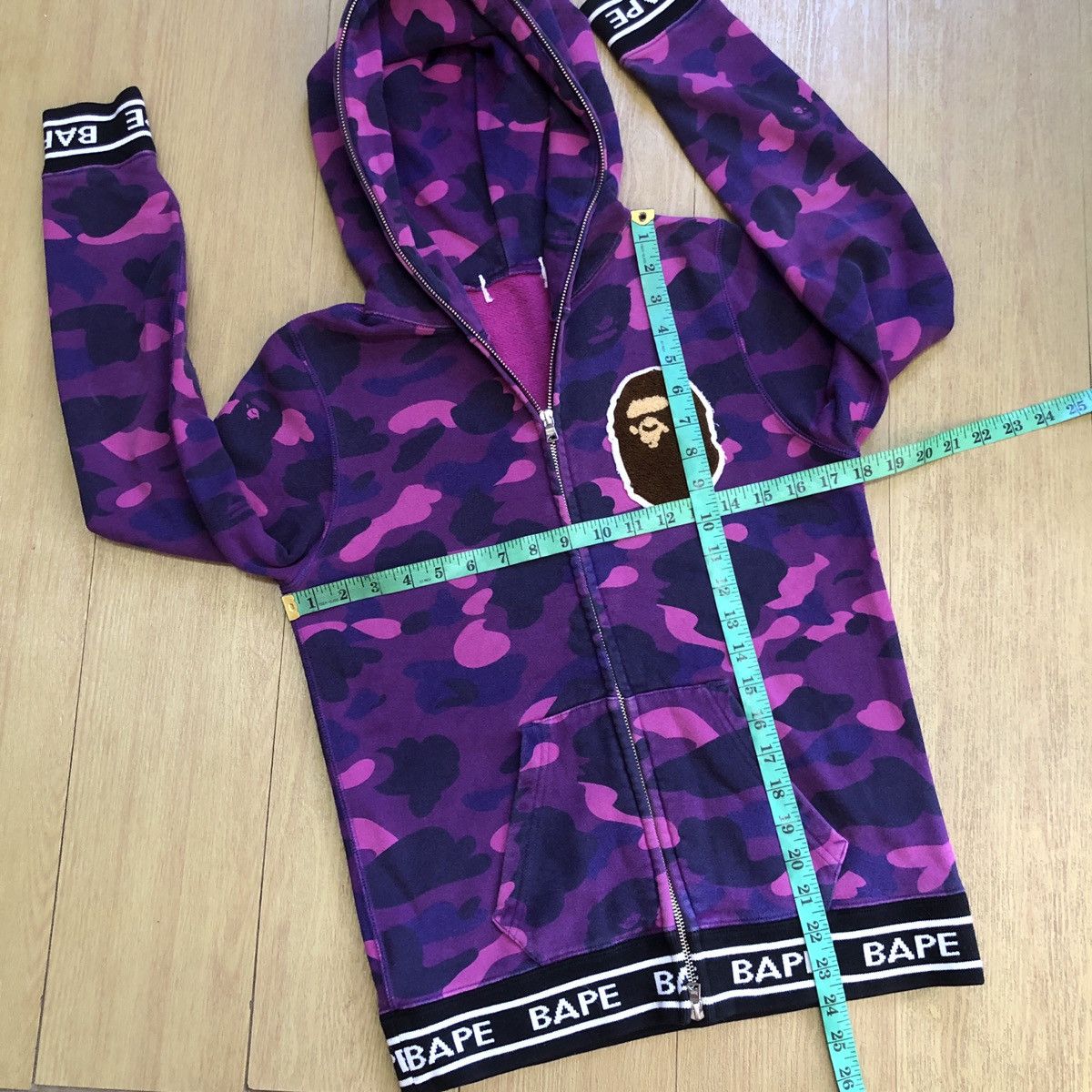 Bape Color Camo Full Zip Hoodie Size XS / US 0-2 / IT 36-38 - 8 Thumbnail