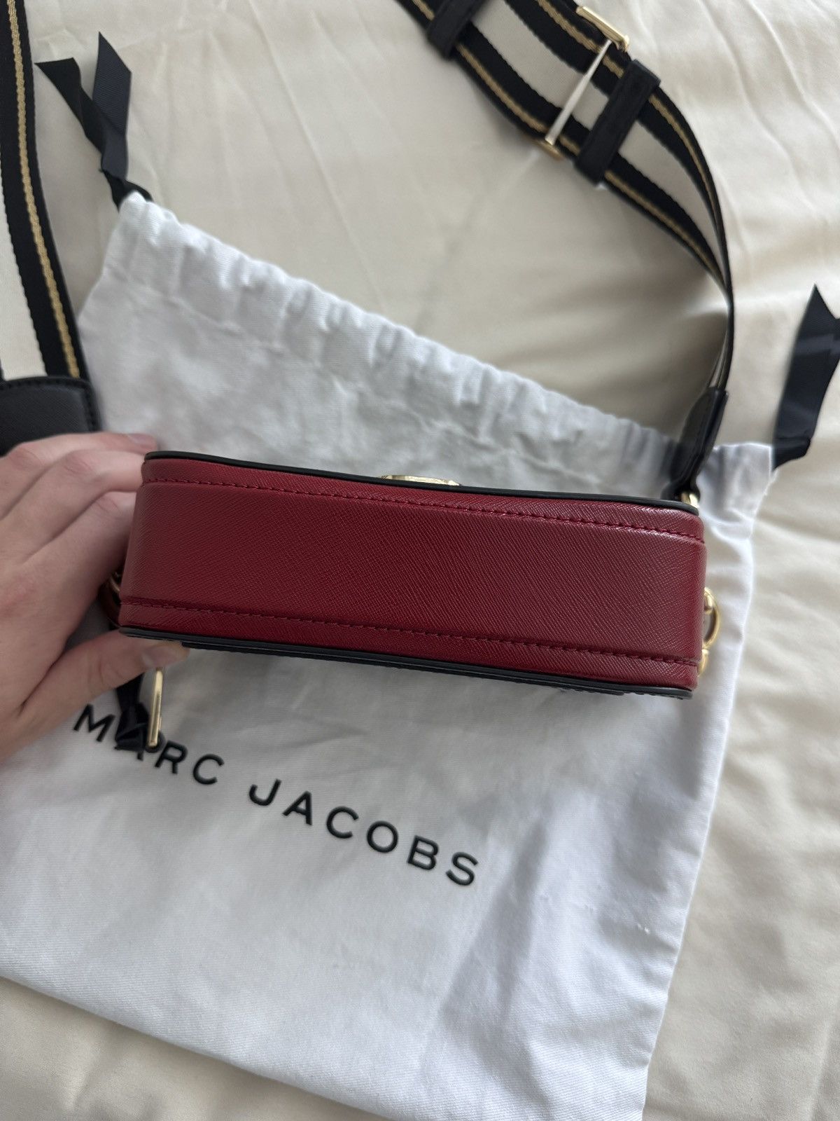 Marc Jacobs Marc Jacob Snapshot Bag burgundy and black Size ONE SIZE - 6 Thumbnail