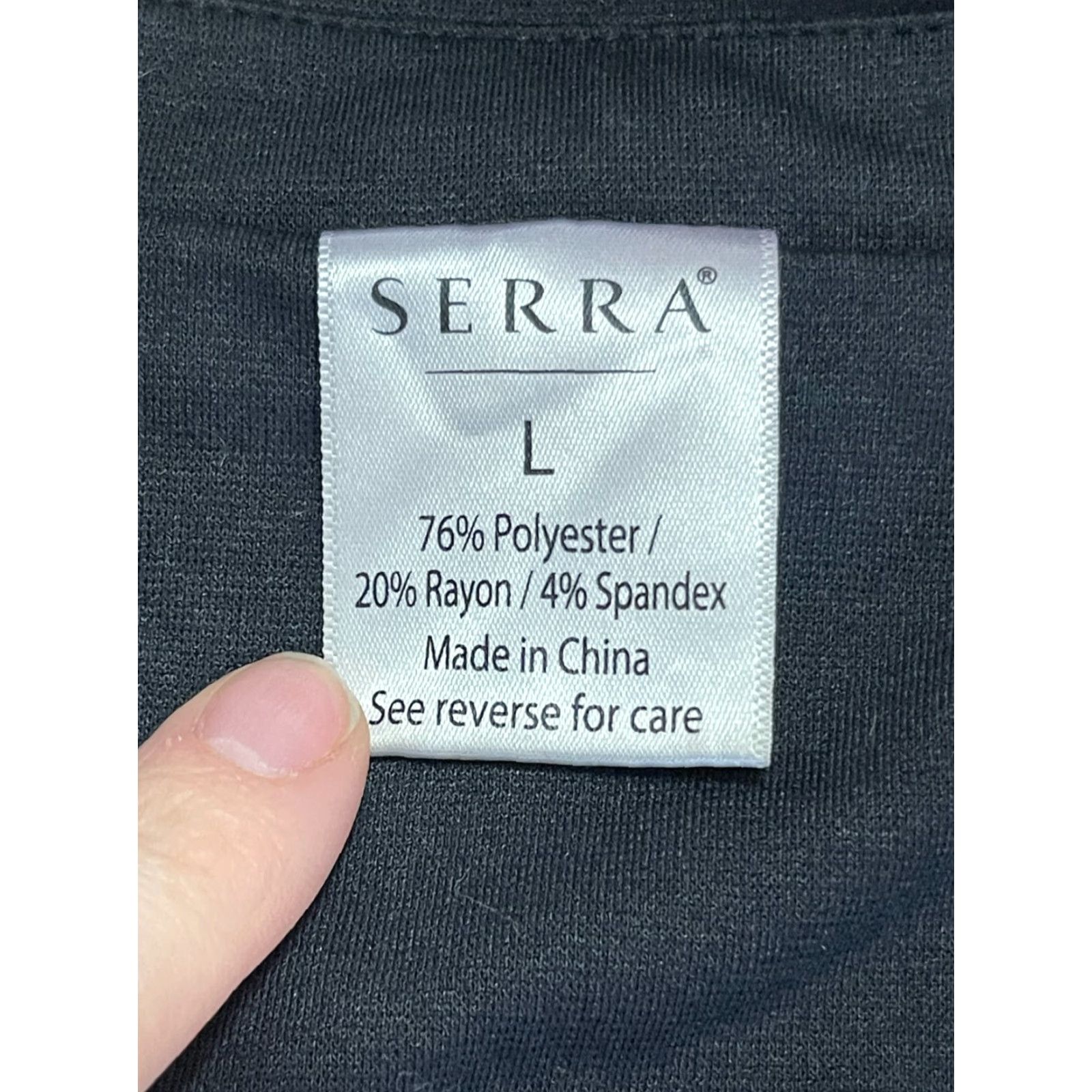 Vintage Serra Jacket Women L Black Open Blazer Long Sleeve Blazer Casual Business Basic Jacket Size L / US 10 / IT 46 - 7 Thumbnail