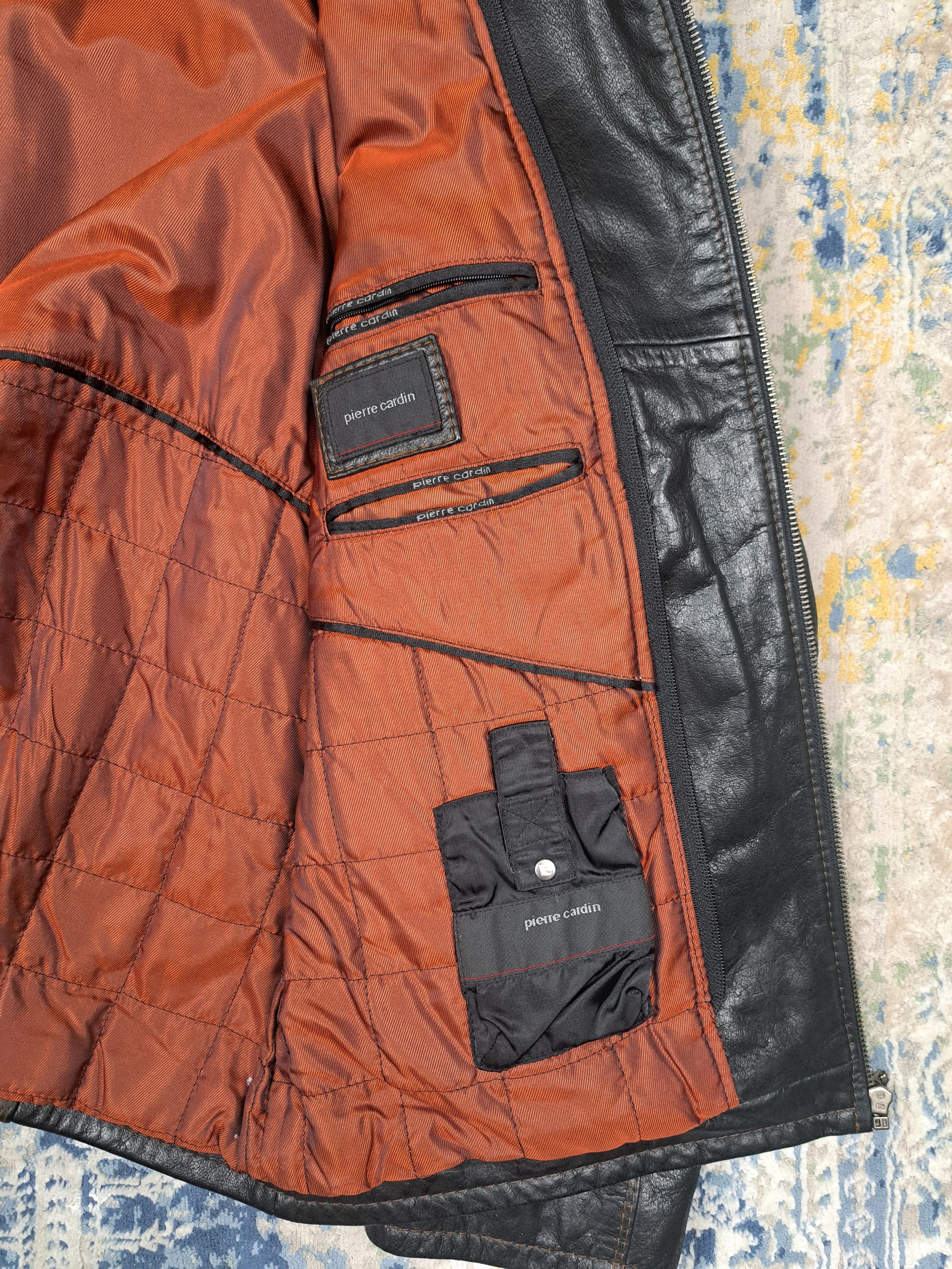 Pierre Cardin Pierre Cardin Cafe Racer Leather Jacket Archive Vintage Size US L / EU 52-54 / 3 - 6 Thumbnail