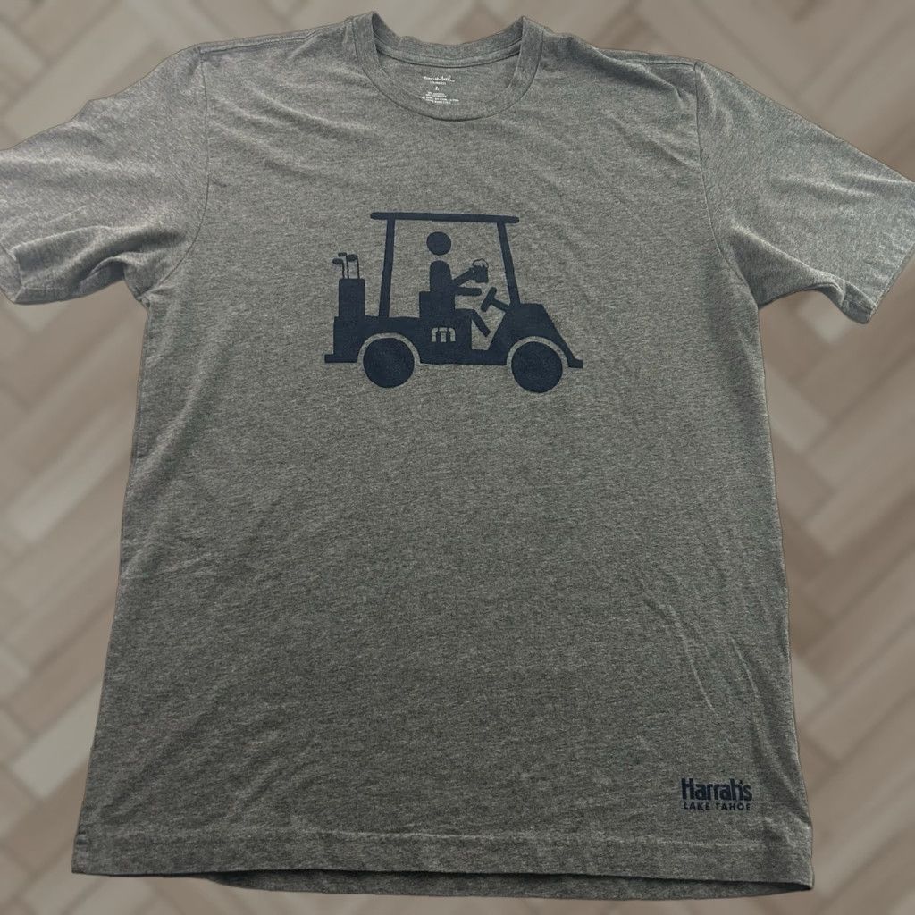 TravisMathew Travis Mathew Lake Tahoe Golf Cart Short Sleeve T Shirt Men's L Gray Size US L / EU 52-54 / 3 - 1 Thumbnail