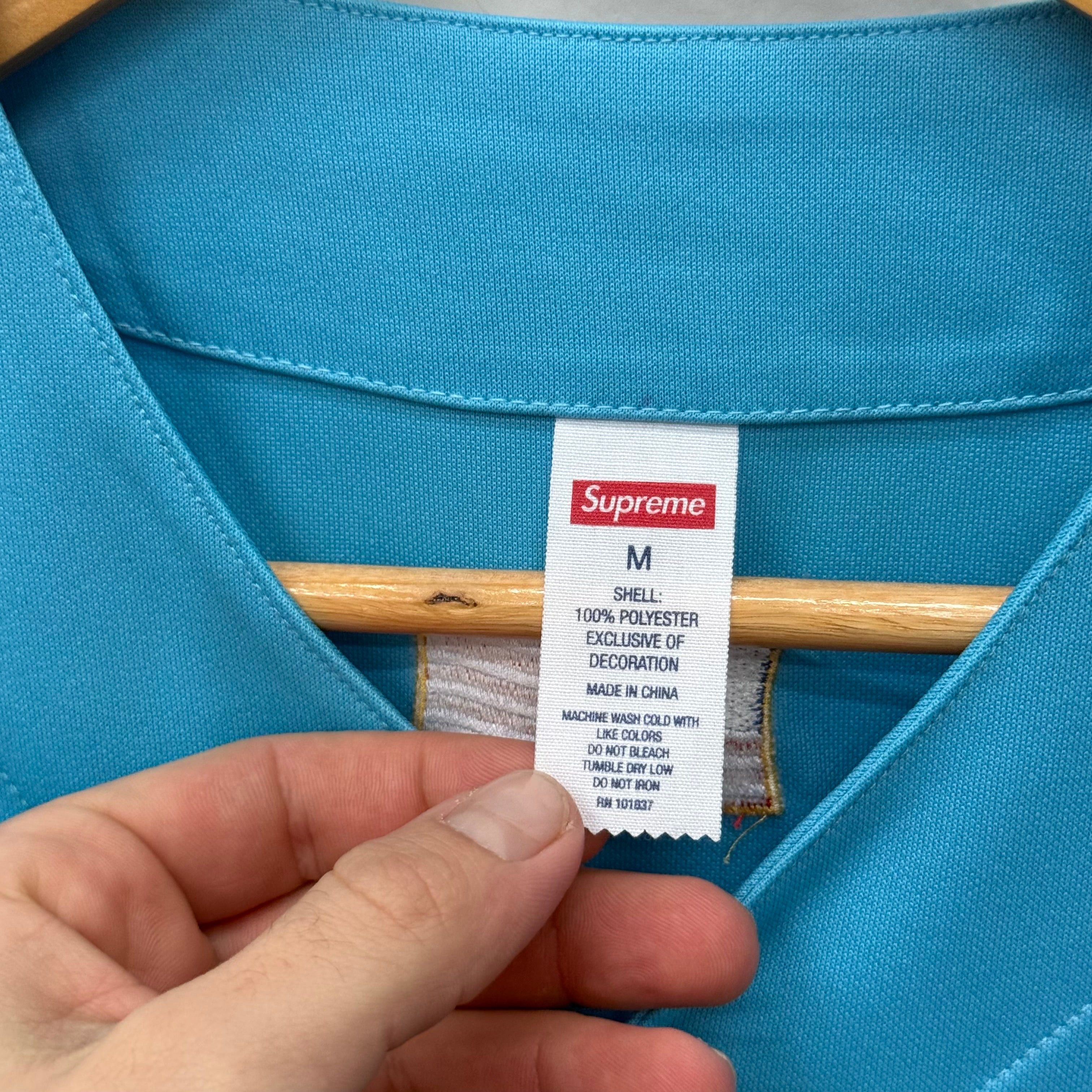 Supreme Supreme Swords Baseball Jersey Blue - Size M Size US M / EU 48-50 / 2 - 4 Thumbnail