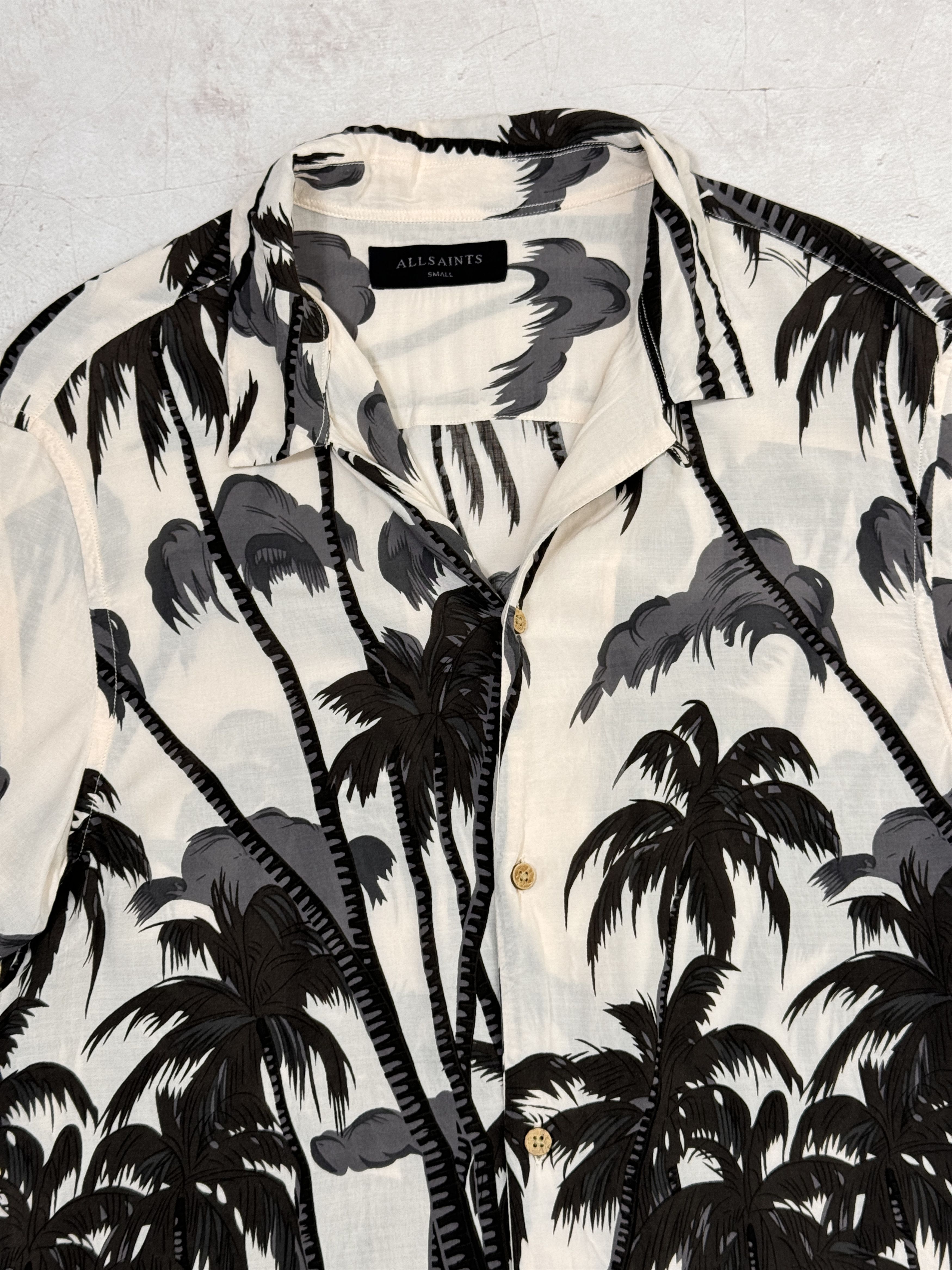 Allsaints Allsaints Hawawiian Shirt Viscose Palmes & Ocean Size US S / EU 44-46 / 1 - 5 Thumbnail