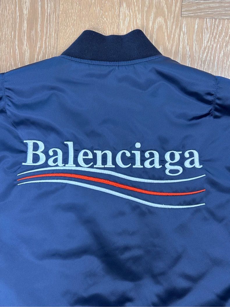 Balenciaga Balenciaga Balenciaga Zip Long Sleeve Jacket in Blue -2507 Size US L / EU 52-54 / 3 - 7 Thumbnail