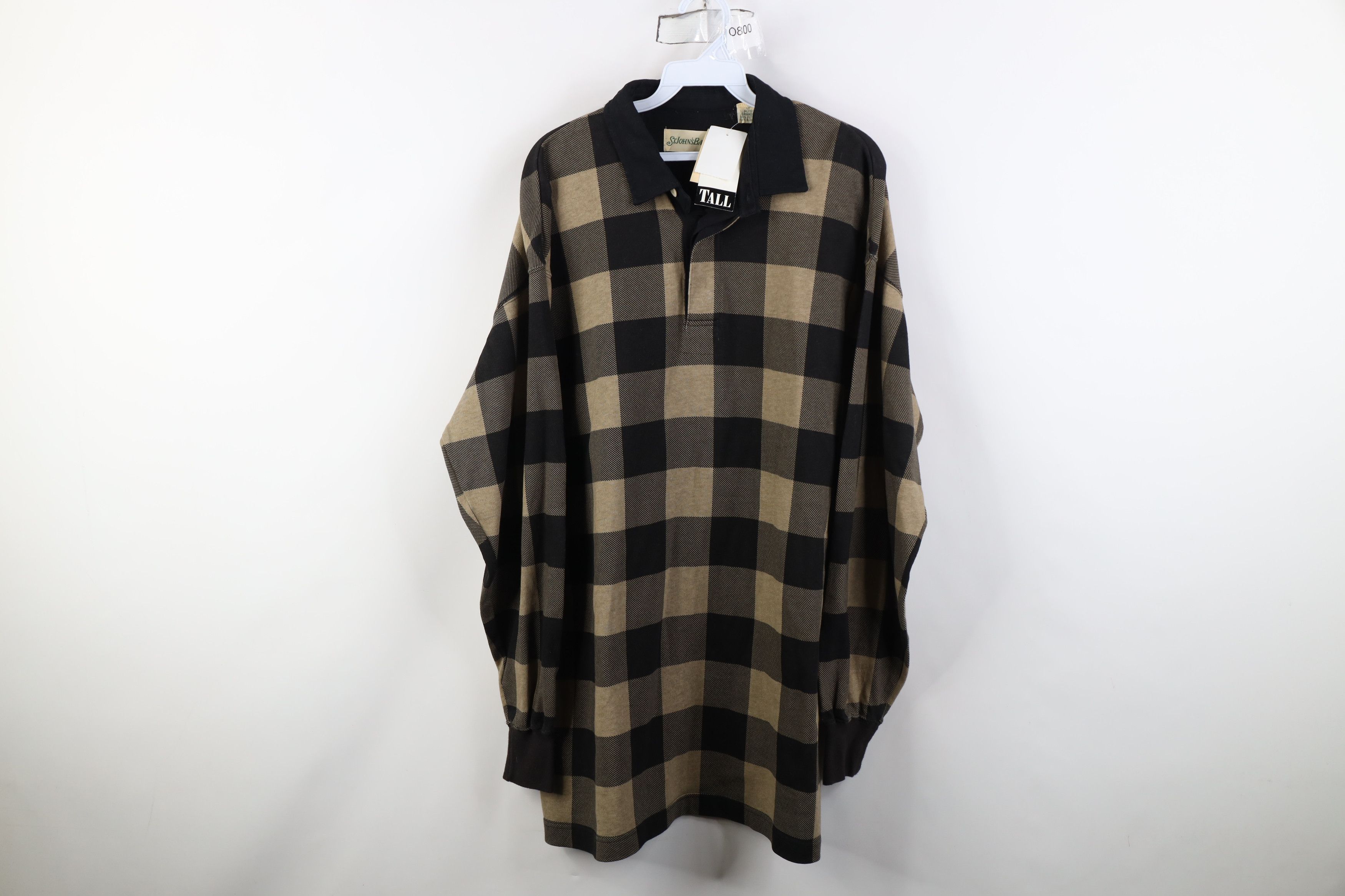 Vintage Deadstock Vintage 90s Streetwear Long Sleeve Rugby Polo Size US L / EU 52-54 / 3 - 1 Thumbnail
