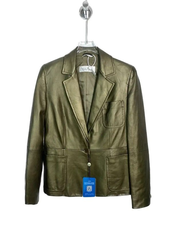 Max Mara MaxMara Green Men's Cotton Jacket 0089 Size US S / EU 44-46 / 1 - 1 Thumbnail