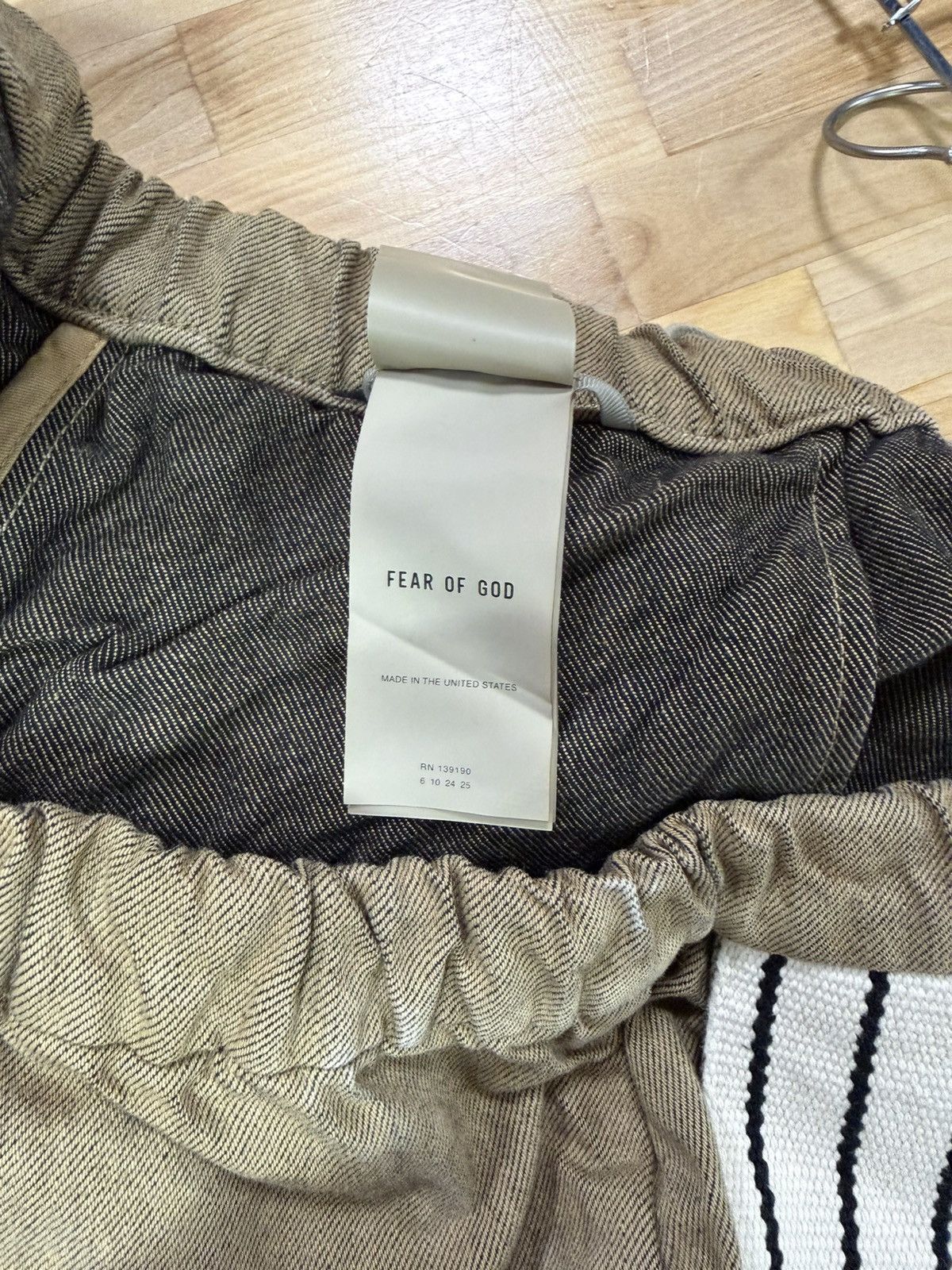 Fear of God FEAR OF GOD Denim Stripe Shorts Size US 34 / EU 50 - 5 Thumbnail