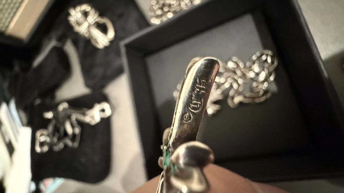 Chrome Hearts Chrome Hearts Emerald Tiny Cross Pendant Size ONE SIZE - 7 Thumbnail