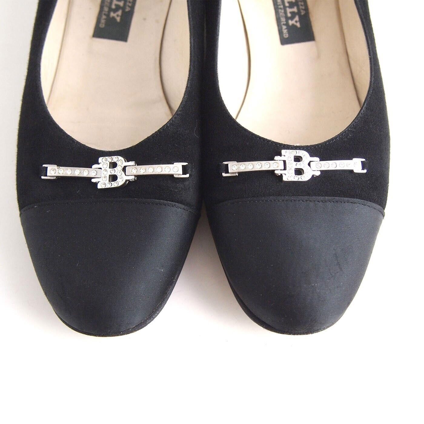 Bally Bally Oggiona Flats Black Suede Satin EU 37 US 6.5 C Size US 6.5 / IT 36.5 - 4 Thumbnail