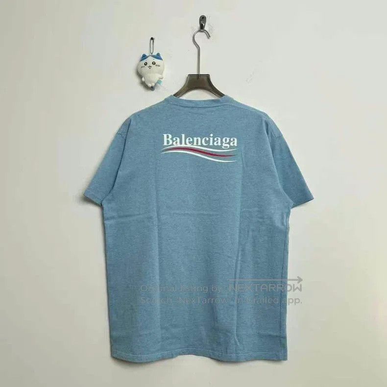 Balenciaga Balenciaga Haze Blue Cola Short Sleeve Size US M / EU 48-50 / 2 - 3 Thumbnail