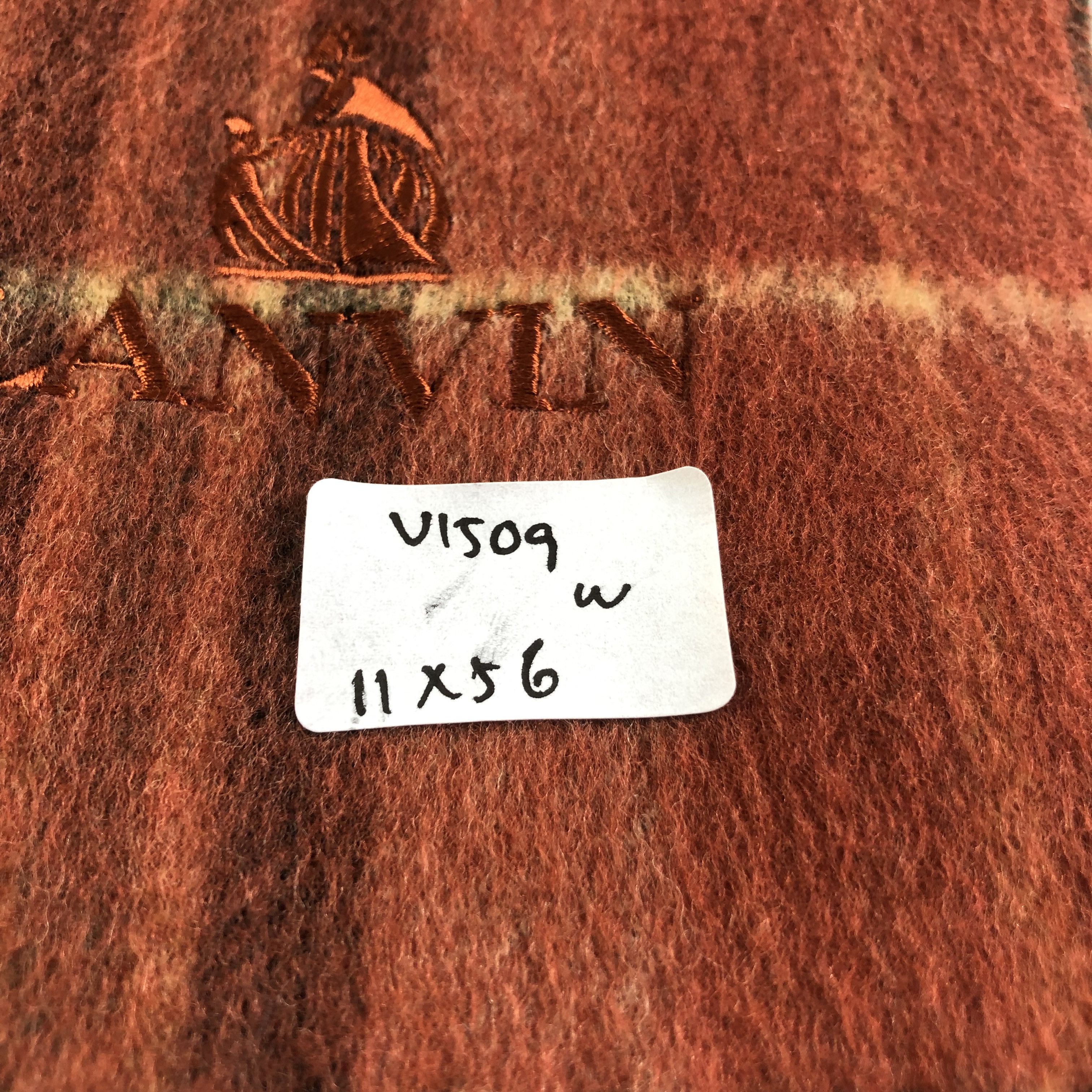 Lanvin Lanvin Tartan Cashmere Scarf Muffler V1509 Size ONE SIZE - 8 Thumbnail