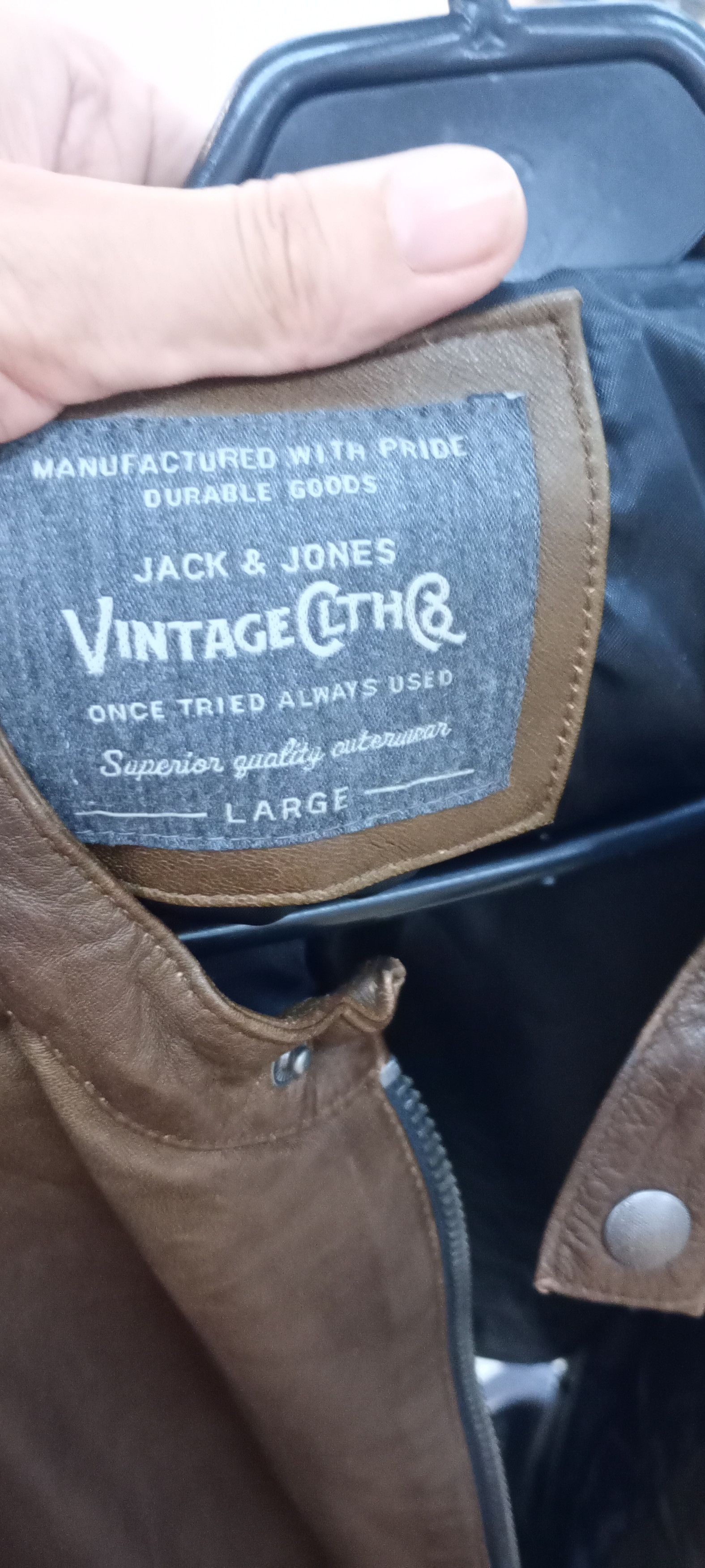 Jack & Jones leather jacket - lambskin L vintage Jack & Jones Size US L / EU 52-54 / 3 - 9 Thumbnail