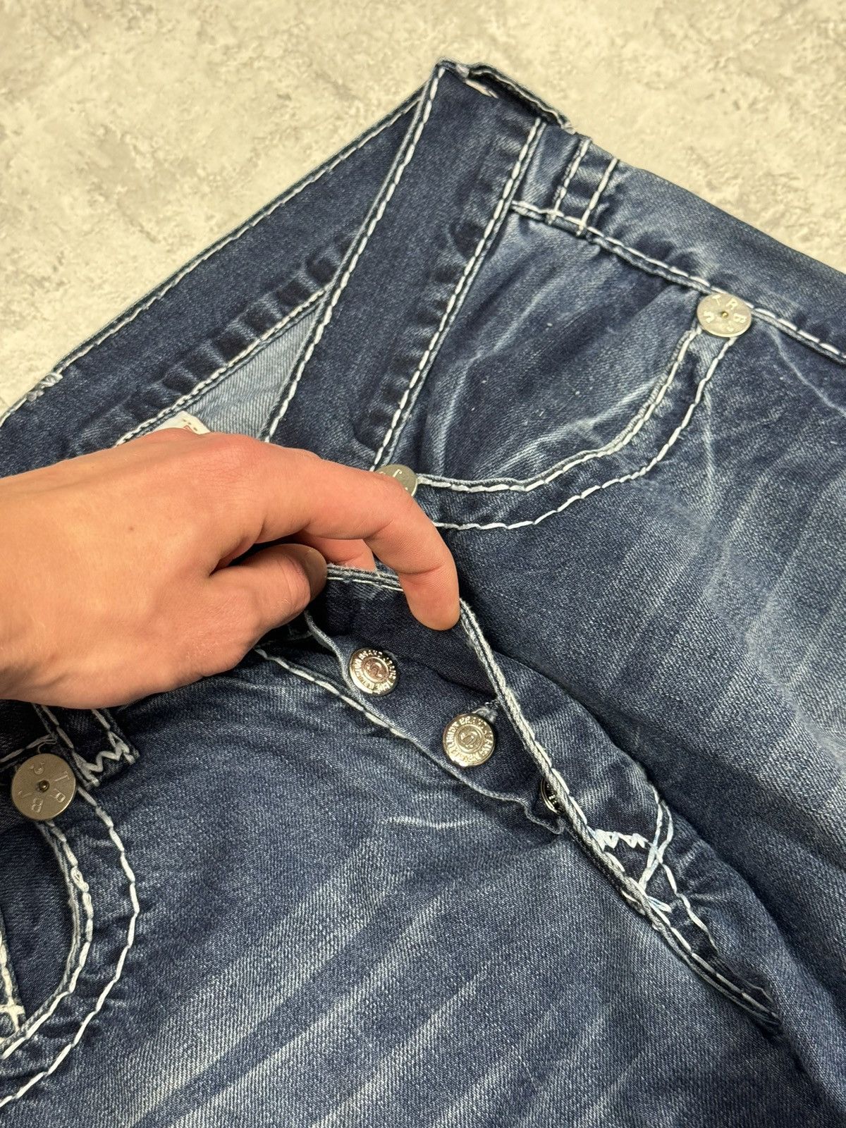 True Religion True Religion Y2K Ricky Jeans Size 34 Size US 34 / EU 50 - 11 Thumbnail