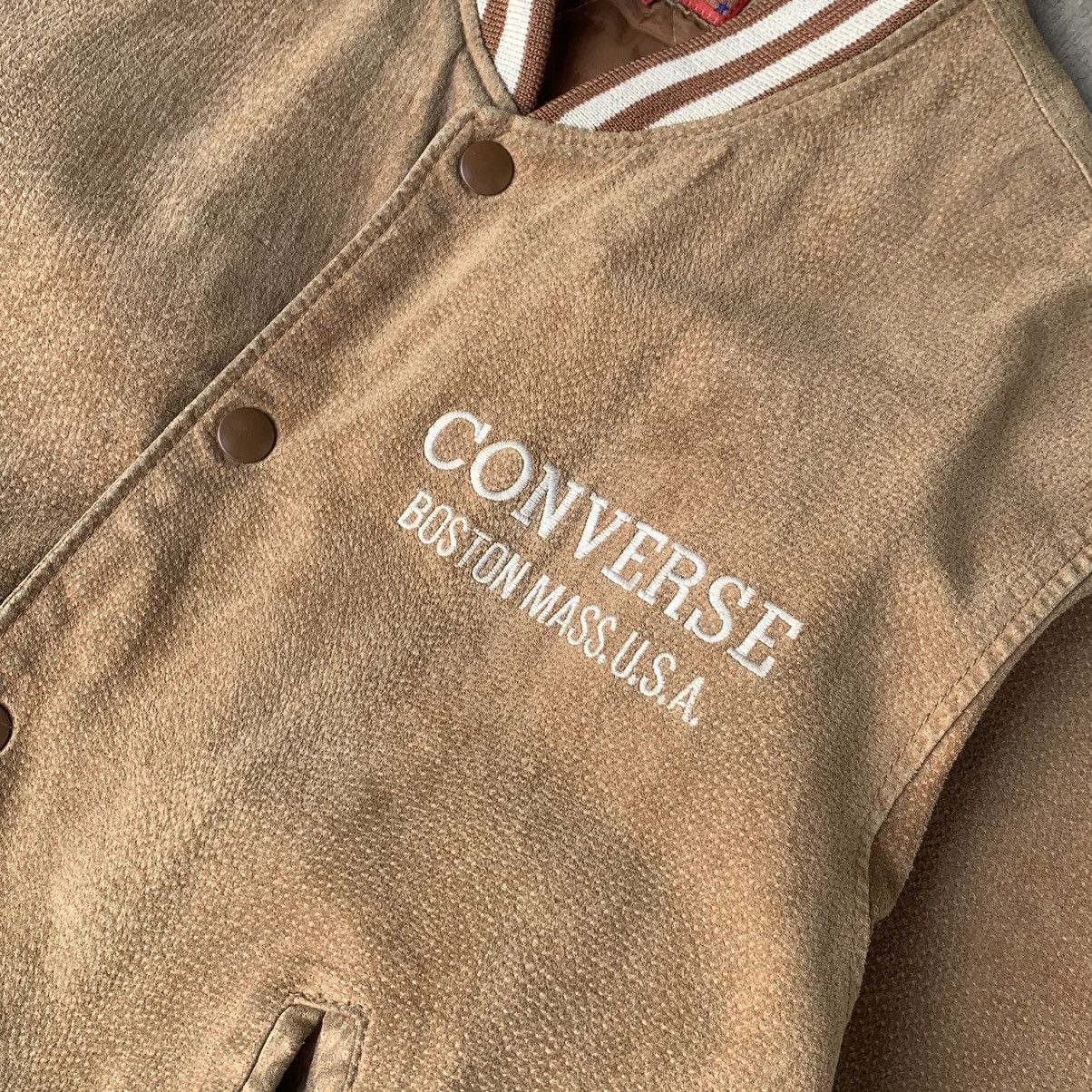 Converse Converse varsity USA embroided. suede leather Jacket vintage Size US L / EU 52-54 / 3 - 10 Thumbnail