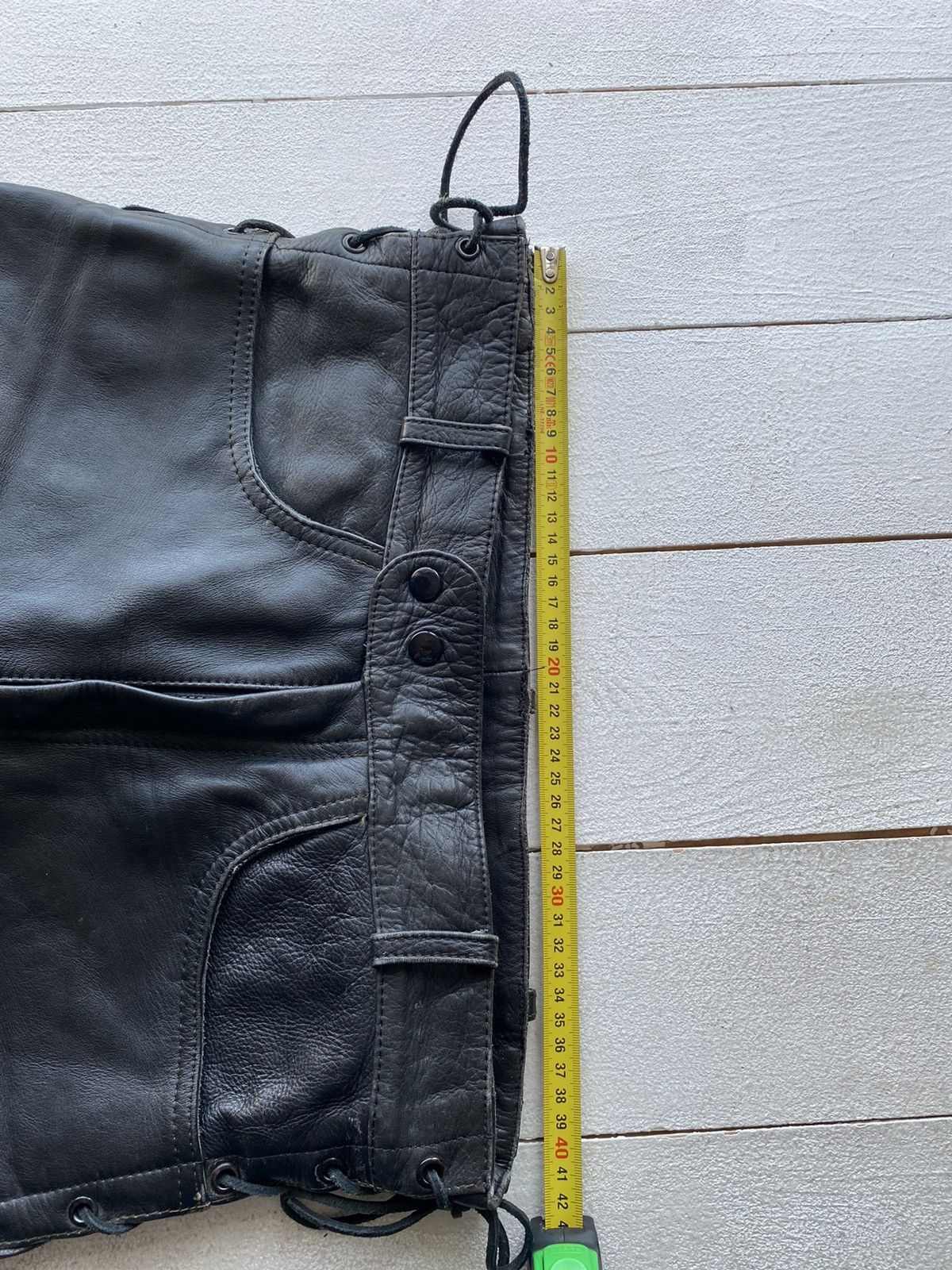Japanese Brand 🔥VNTG OPIUM Biker Leather Owens Style Pants Rick Punk Rare Size US 32 / EU 48 - 4 Thumbnail