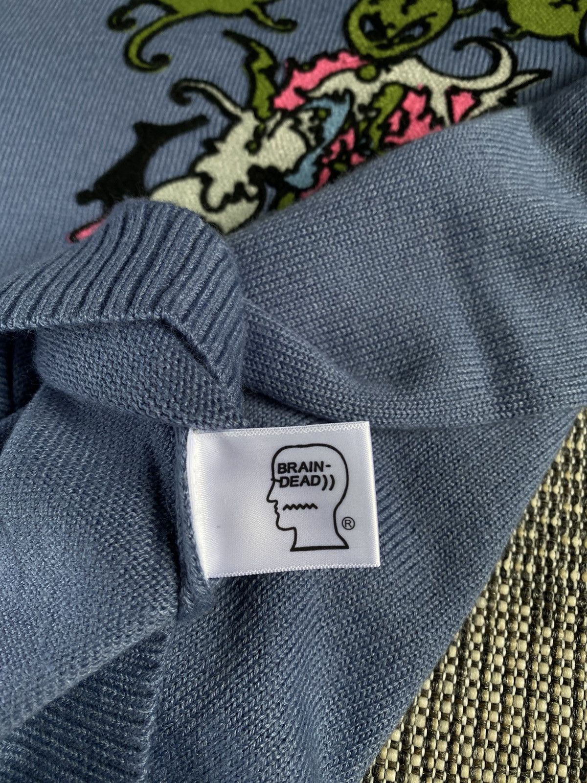 Brain Dead BRAIN DEAD CYBER BUNNY SWEATER-BLUE Size US M / EU 48-50 / 2 - 6 Thumbnail