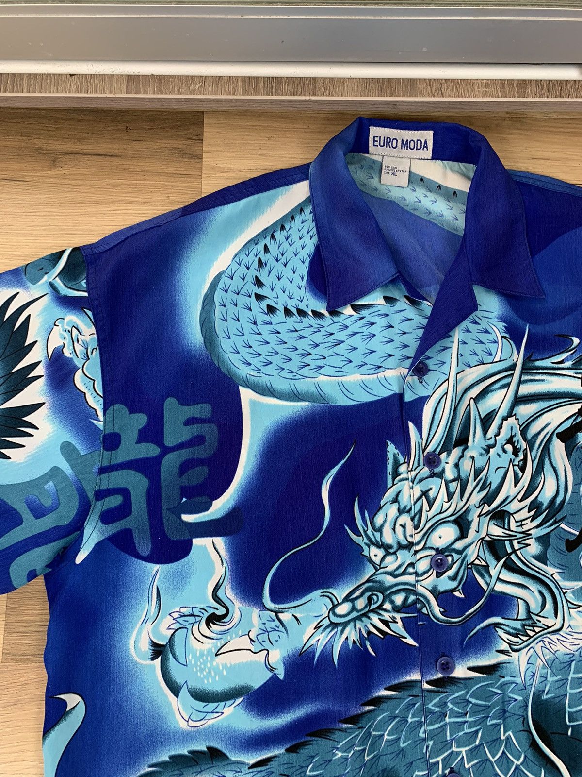 Vintage Vintage Y2K Japanese Style Dragon Button Up Shirt Size US XL / EU 56 / 4 - 4 Thumbnail