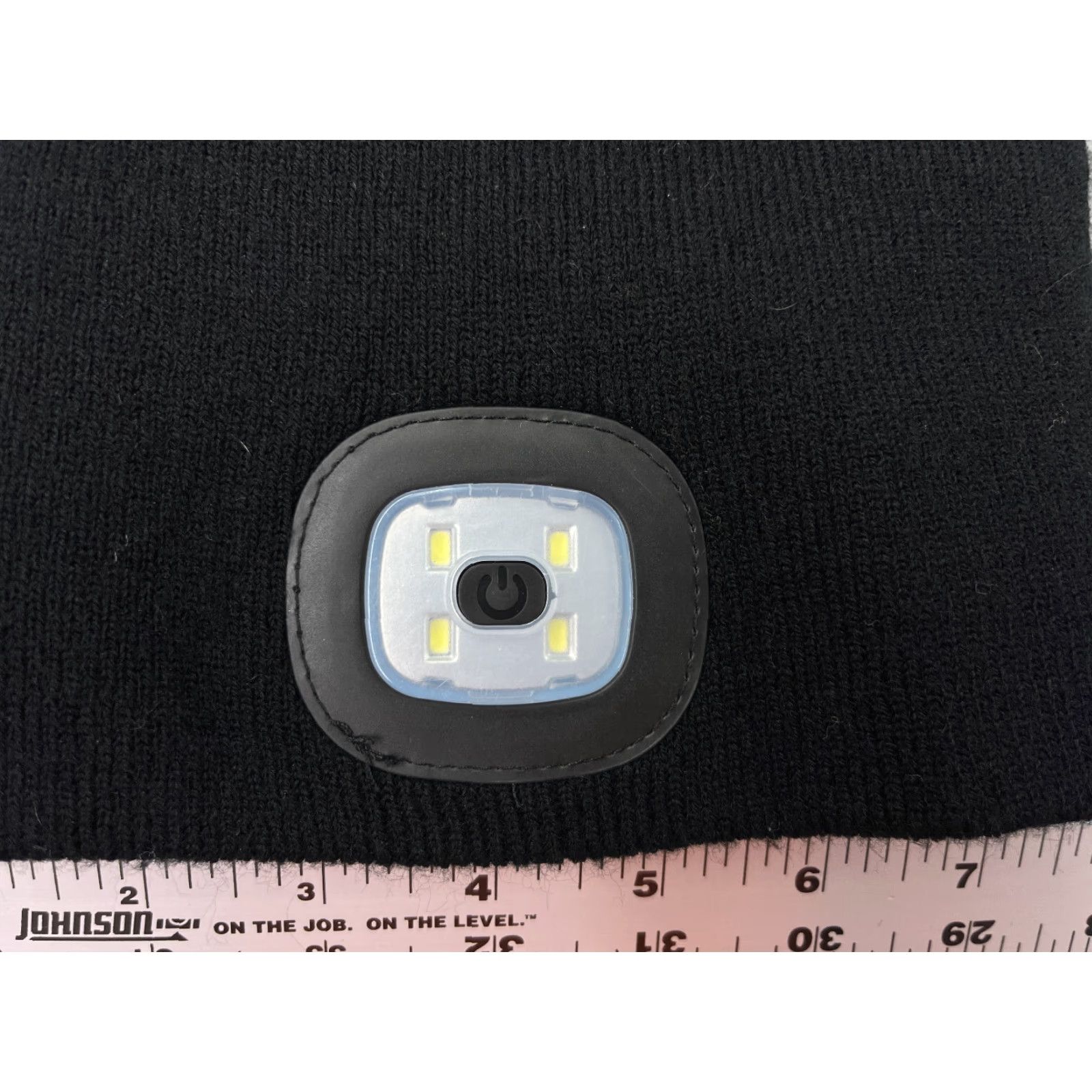 Vintage Night Scout Night Scope Beanie Hat One Size Black Knit Lined LED USB Rechargeable Camping Hunting Logo Beanie Mens Size ONE SIZE - 2 Thumbnail