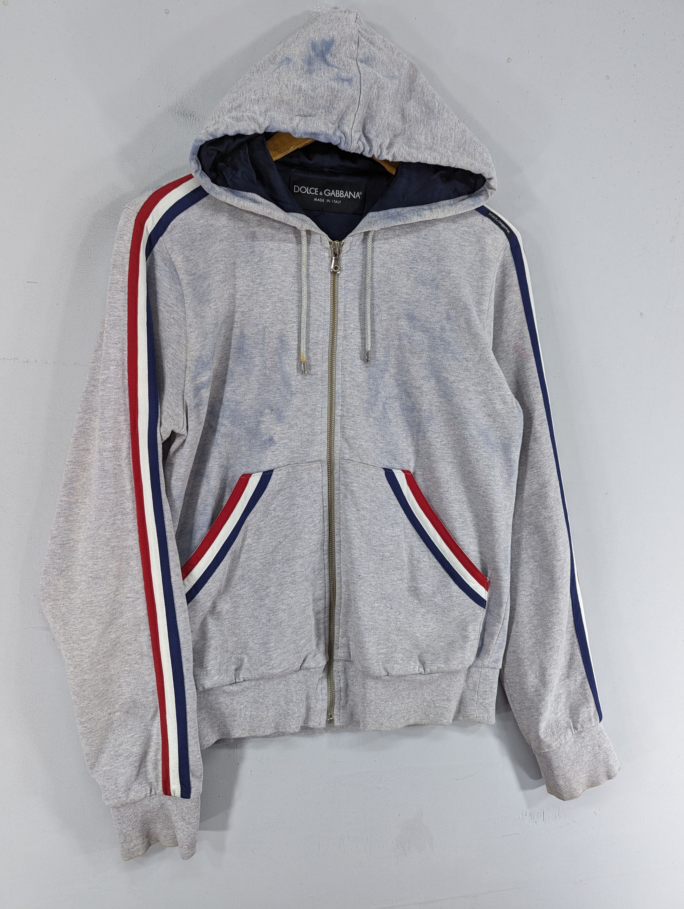 Dolce & Gabbana Dolce&Gabanna Zipper Hoodie Distressed Size US M / EU 48-50 / 2 - 2 Thumbnail