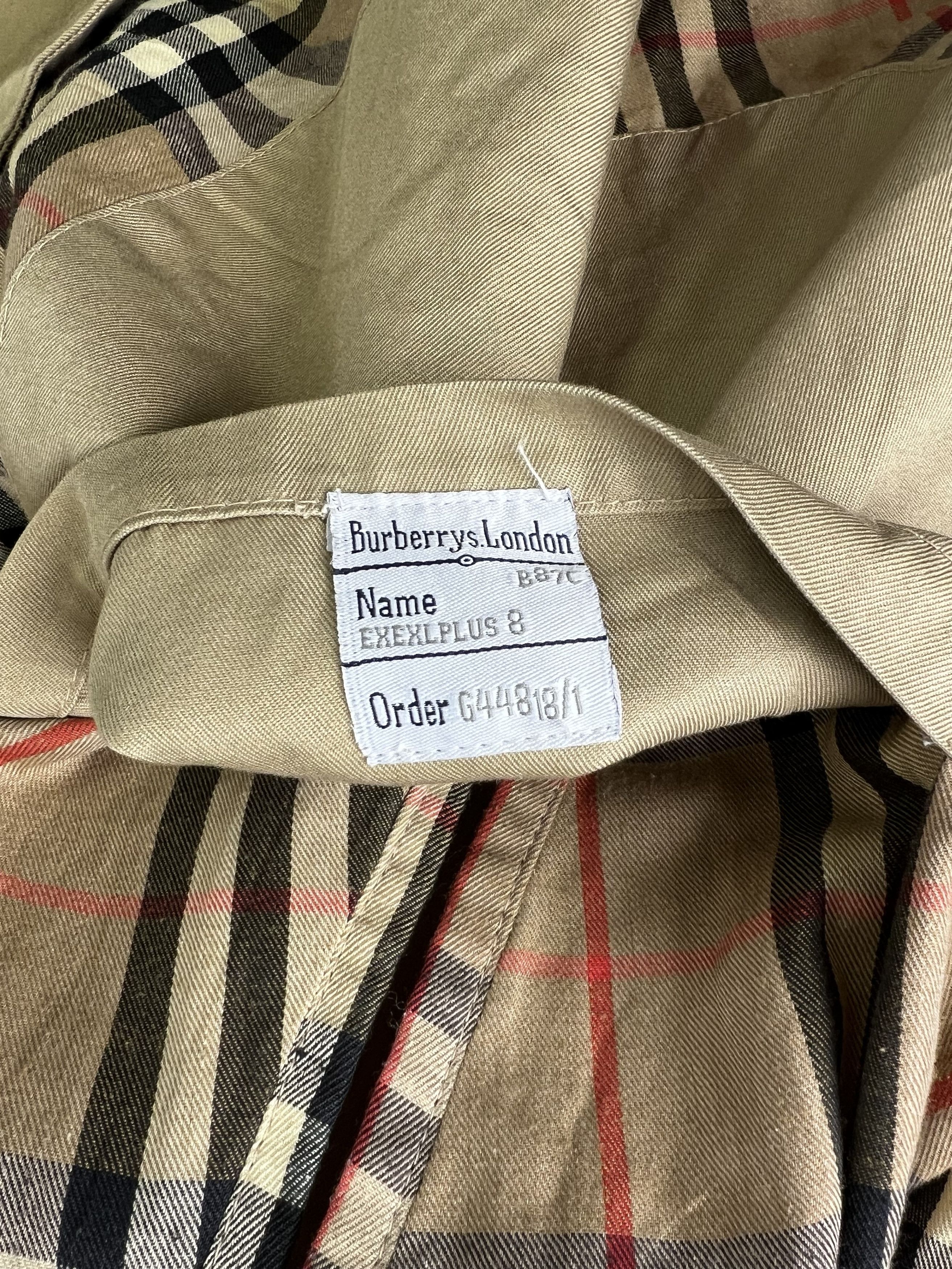 Burberry BURBERRY VINTAGE TRENCH COAT DOUBLE BREAST BEIGE Size US XXL / EU 58 / 5 - 6 Thumbnail