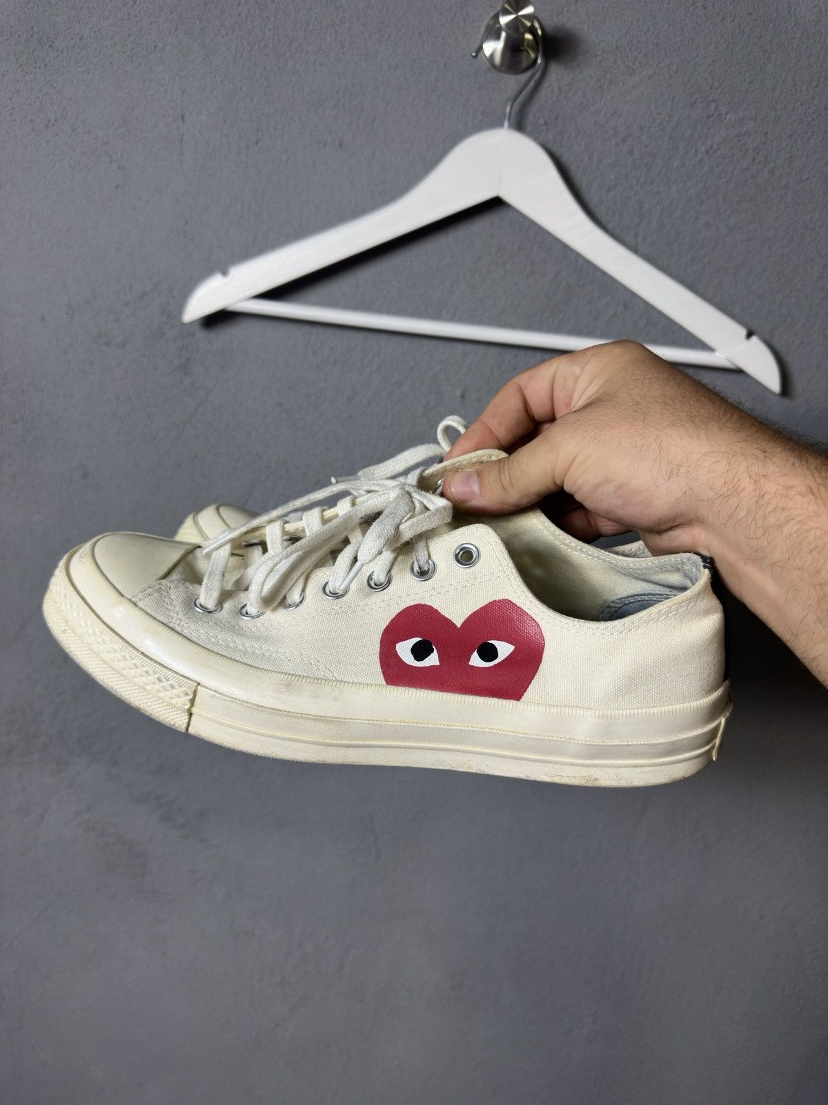 Comme des Garcons × Converse Converse PLAY Comme Des Garconc Canvas Chuck 70s Size US 9 / EU 42 - 1 Thumbnail