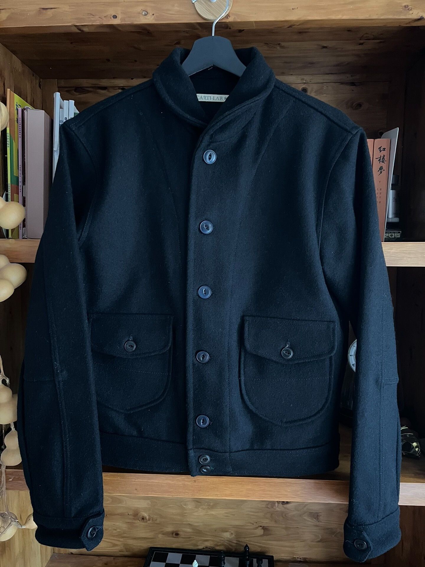 Japanese Brand italian wool jacket with black color Size US M / EU 48-50 / 2 - 1 Thumbnail