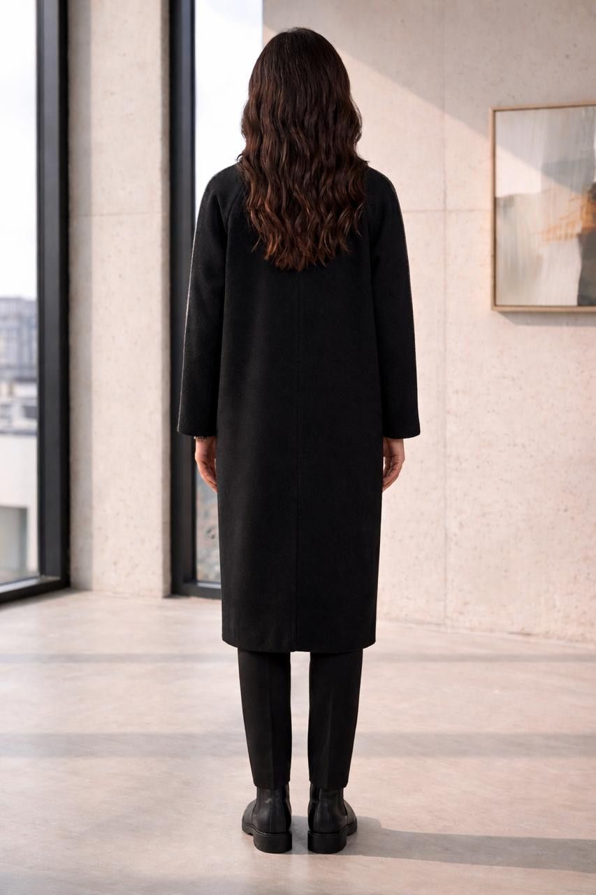 Rundholz Rundholz Black Label Oversized Wool Blend Coat Black Size M / US 6-8 / IT 42-44 - 3 Thumbnail
