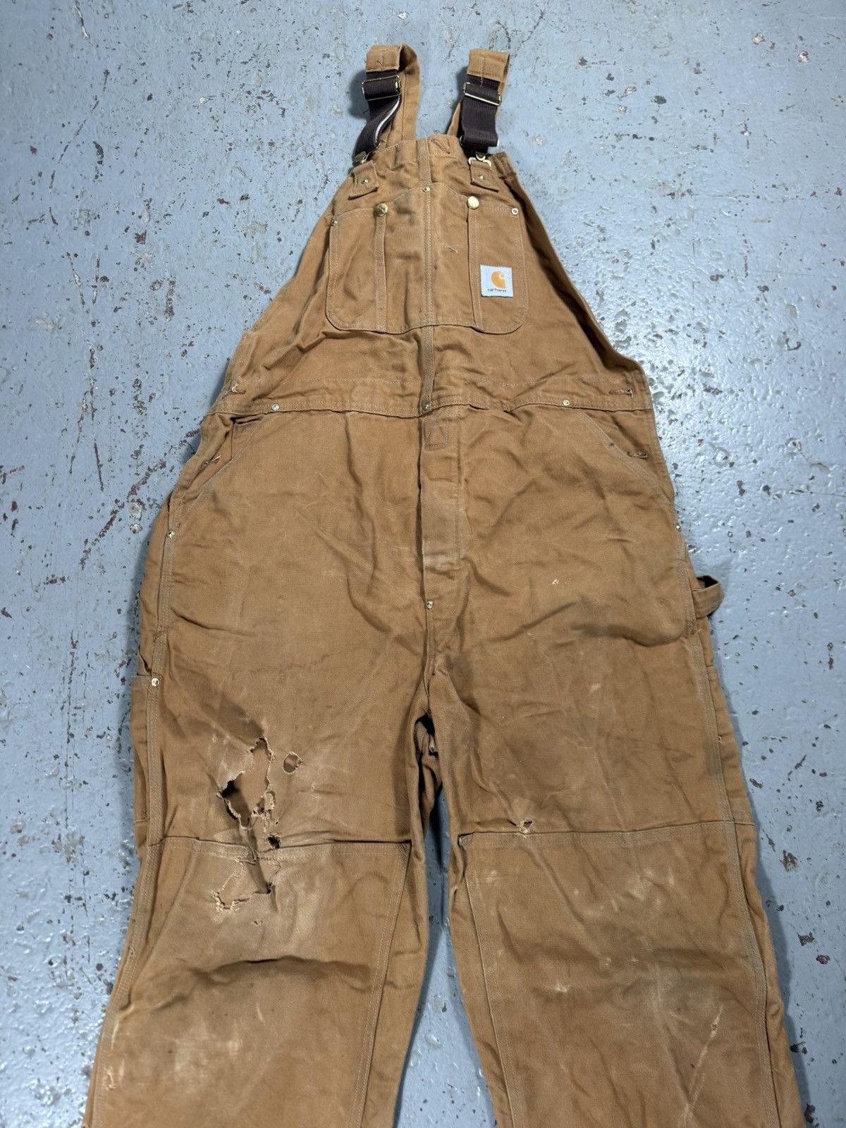Carhartt Perfectly Thrashed Carhartt Overalls Size US 42 / EU 58 - 4 Thumbnail