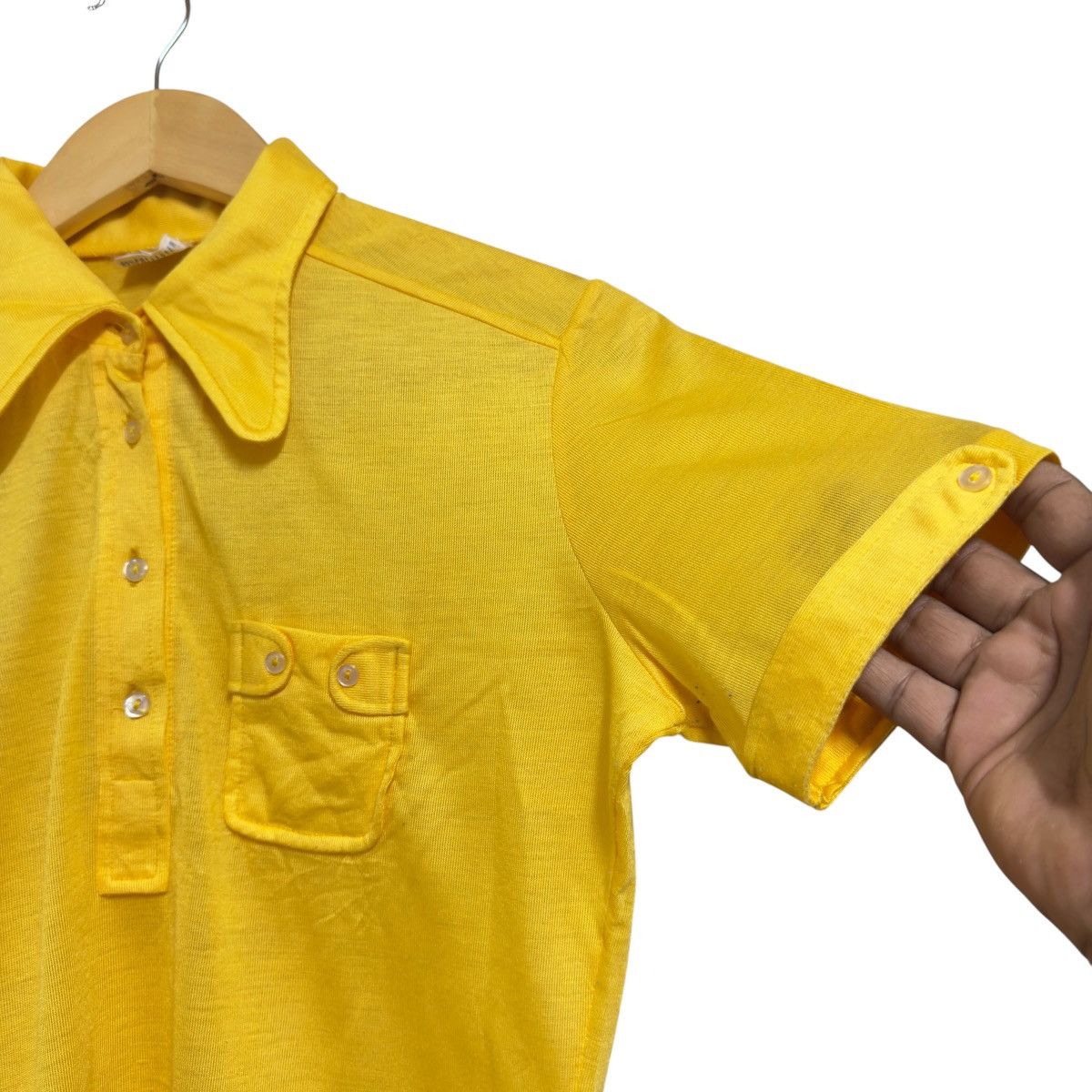Vintage Vintage 60s Diolen Colvera Cropped Shirt Size M / US 6-8 / IT 42-44 - 3 Thumbnail