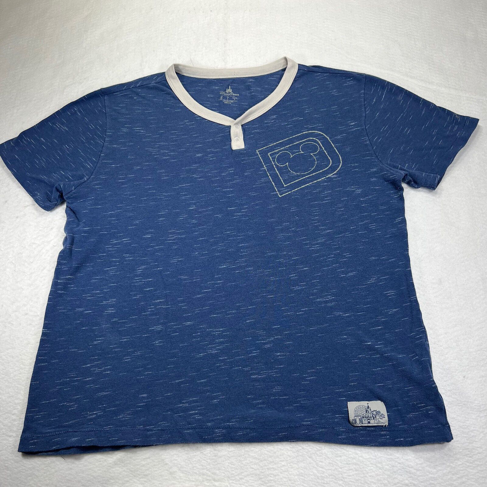 Disney Disney Epcot Henley Medium Graphic T Shirt Blue White Size US M / EU 48-50 / 2 - 1 Thumbnail