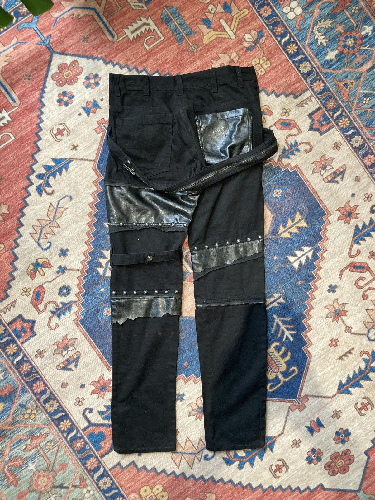 Sex Pot ReVeNGe Sex Revenge Revenge Bondage Punk Pants patchwork Leather Size US 30 / EU 46 - 13 Thumbnail