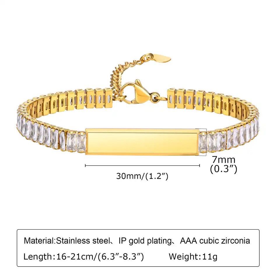 Other Tennis Chain Bracelet Size ONE SIZE - 2 Thumbnail