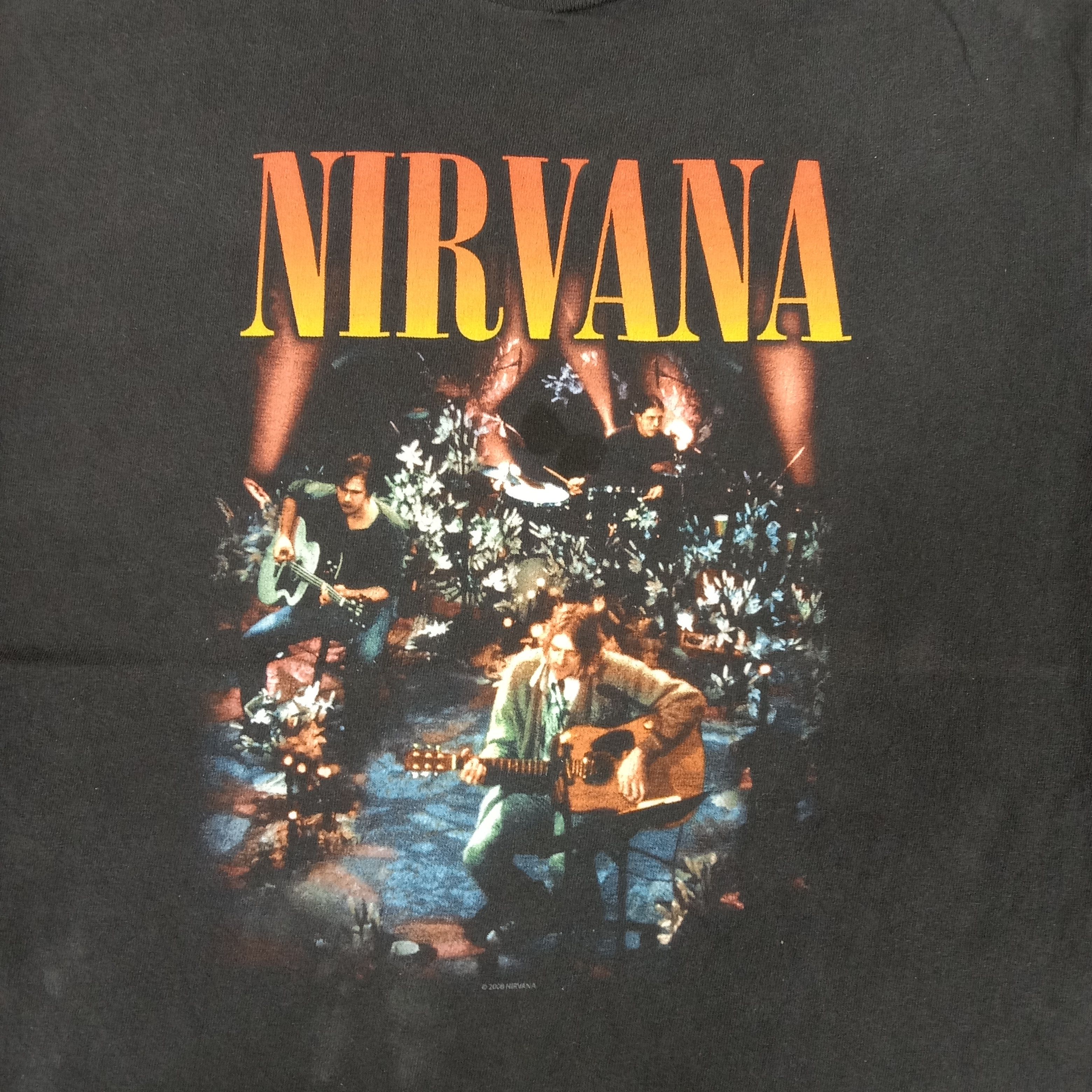 Band Tees × Nirvana × Vintage Nirvana American Grunge Band Tour Tshirt Size US M / EU 48-50 / 2 - 2 Thumbnail