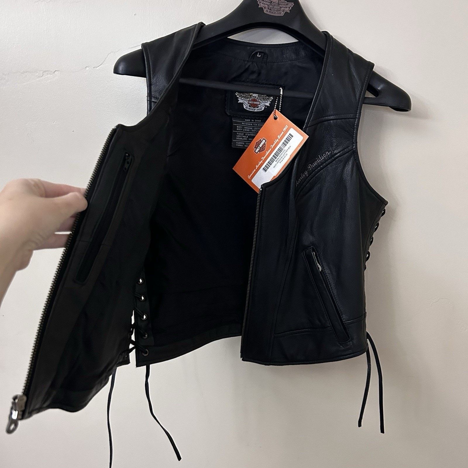 Harley Davidson Harley-Davidson Women's Vest Sz Large 98096-06VW - VTG Y2K Size L / US 10 / IT 46 - 16 Thumbnail