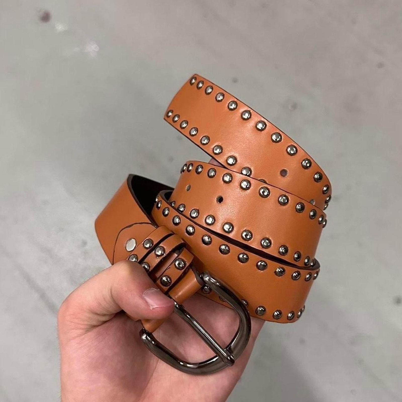 Other Brown caramel studded western style MENS Size 30 - 3 Thumbnail