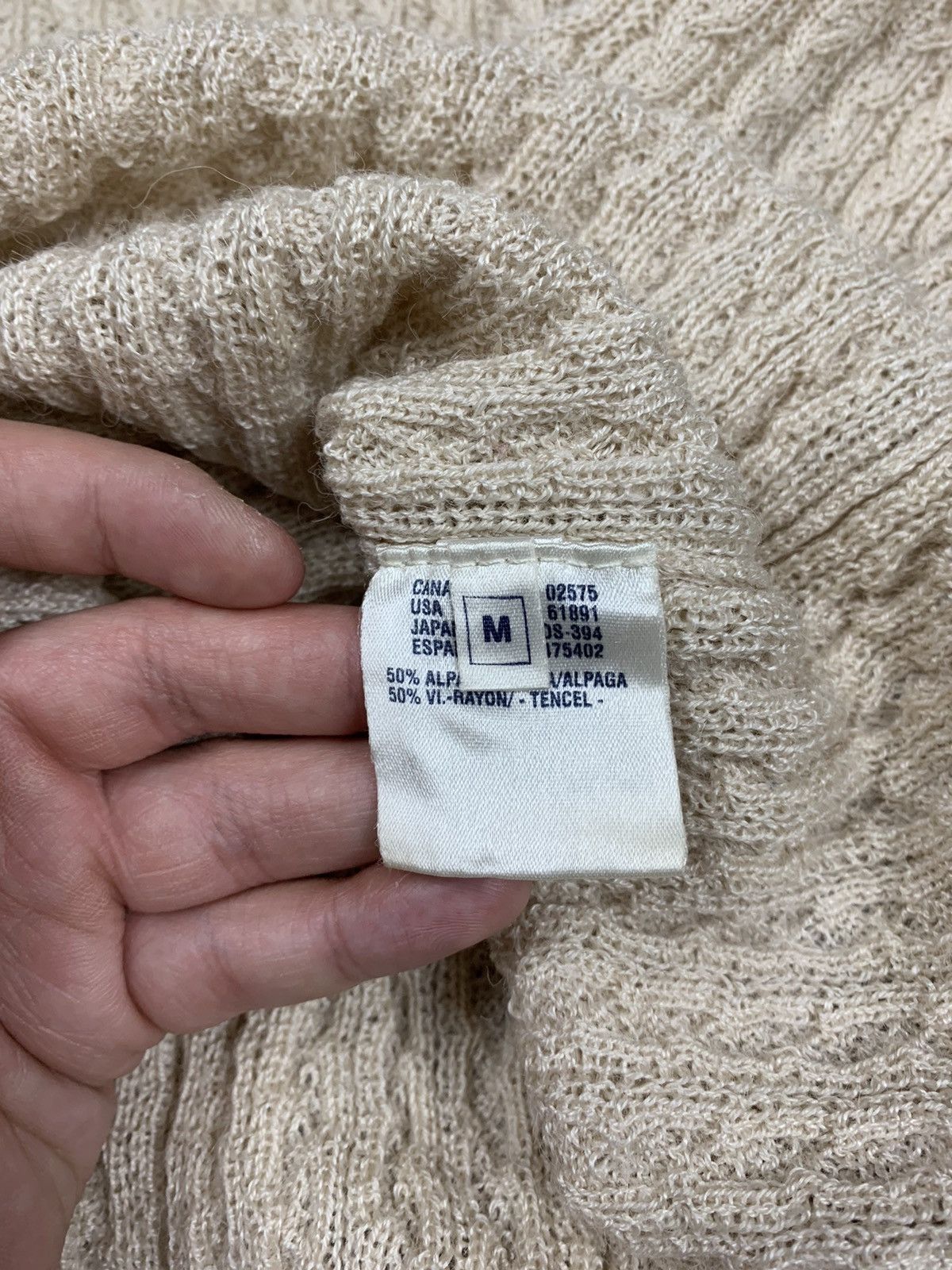 Escada Escada Sport Cable Knit Sweater V-Neck Size M Beige Luxury Size M / US 6-8 / IT 42-44 - 13 Thumbnail