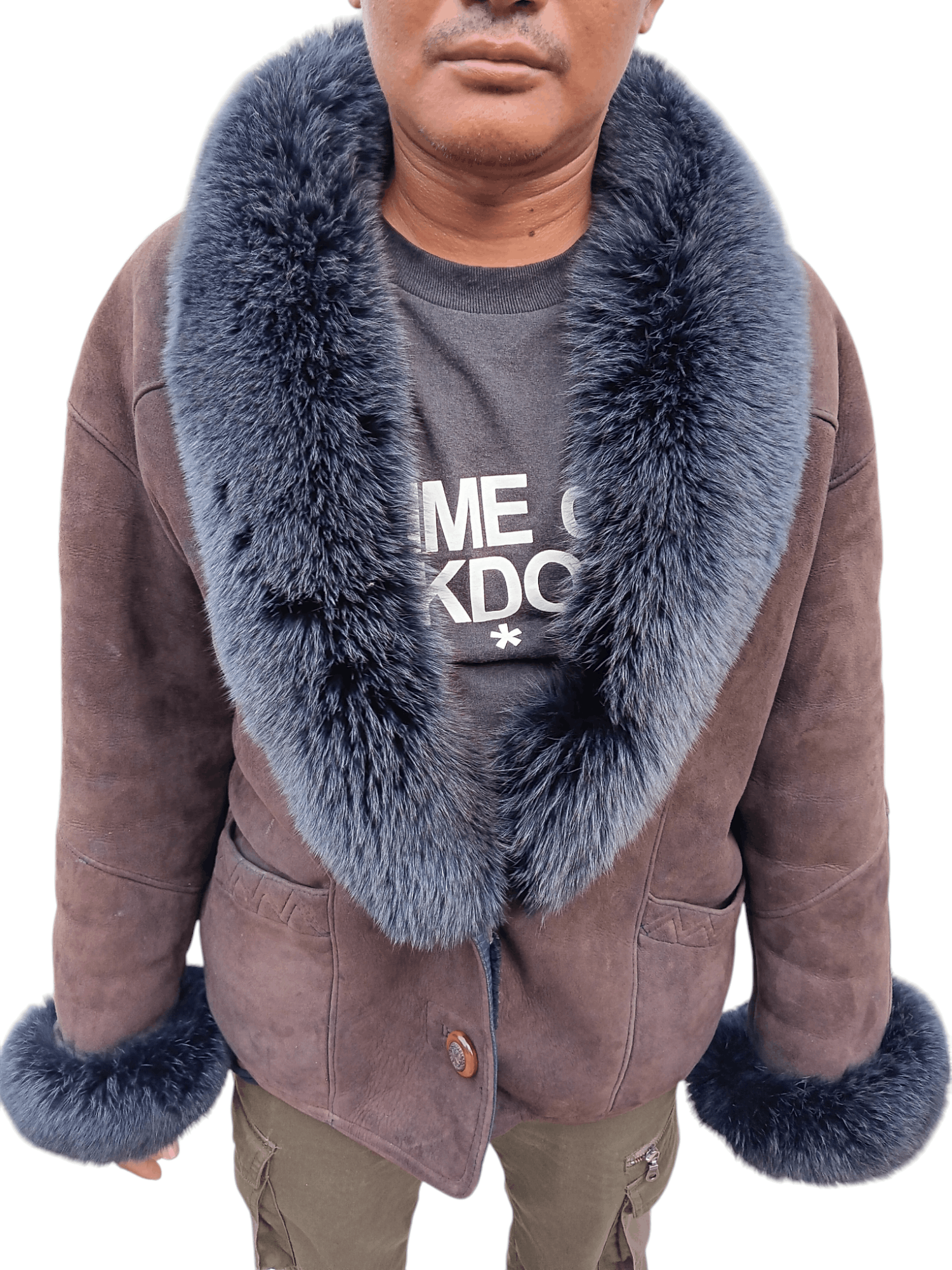 MOBA Sheep skin shearling fur coat jacket