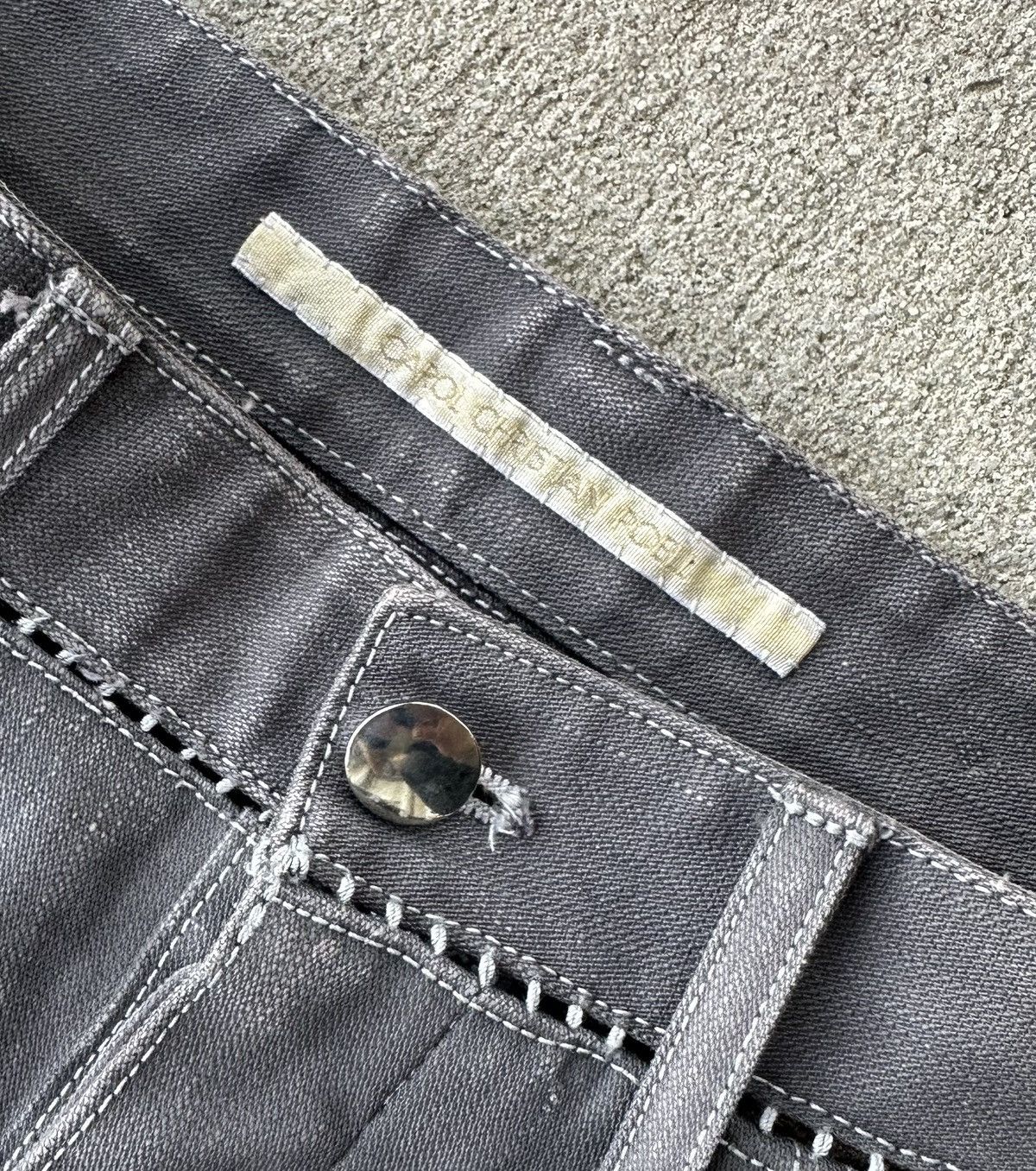 Carol Christian Poell JM/2478 Spiral Chainseam Jeans in KIT-R Size 46 Size US 29 - 3 Thumbnail