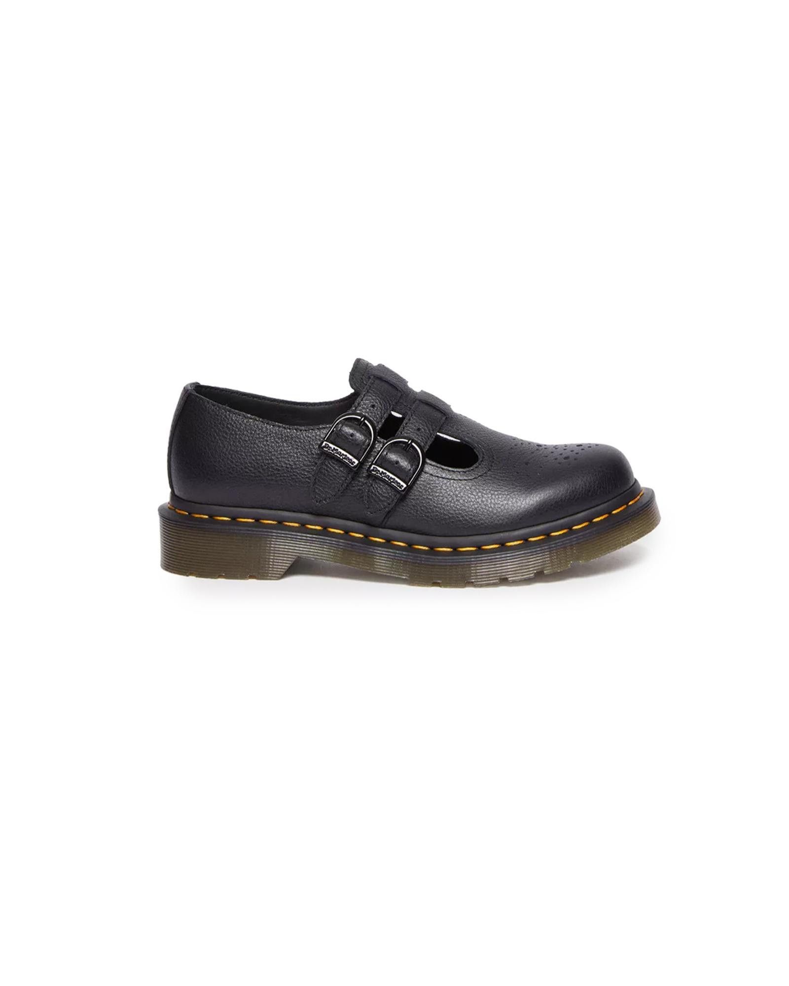 image of Dr Martens Leather Lace Up Shoes in Black, Women's (Size 8)